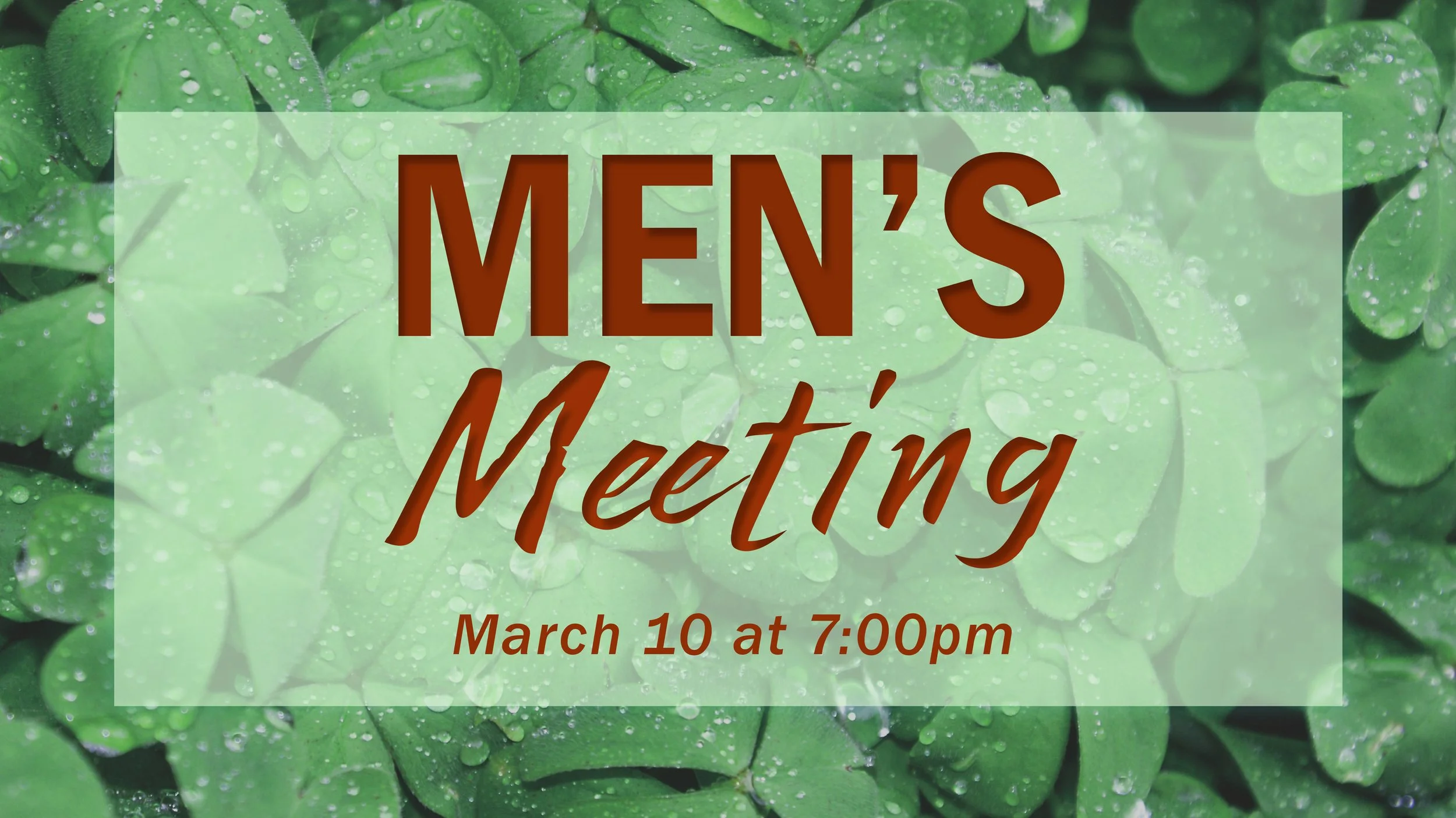 Men's Meeting