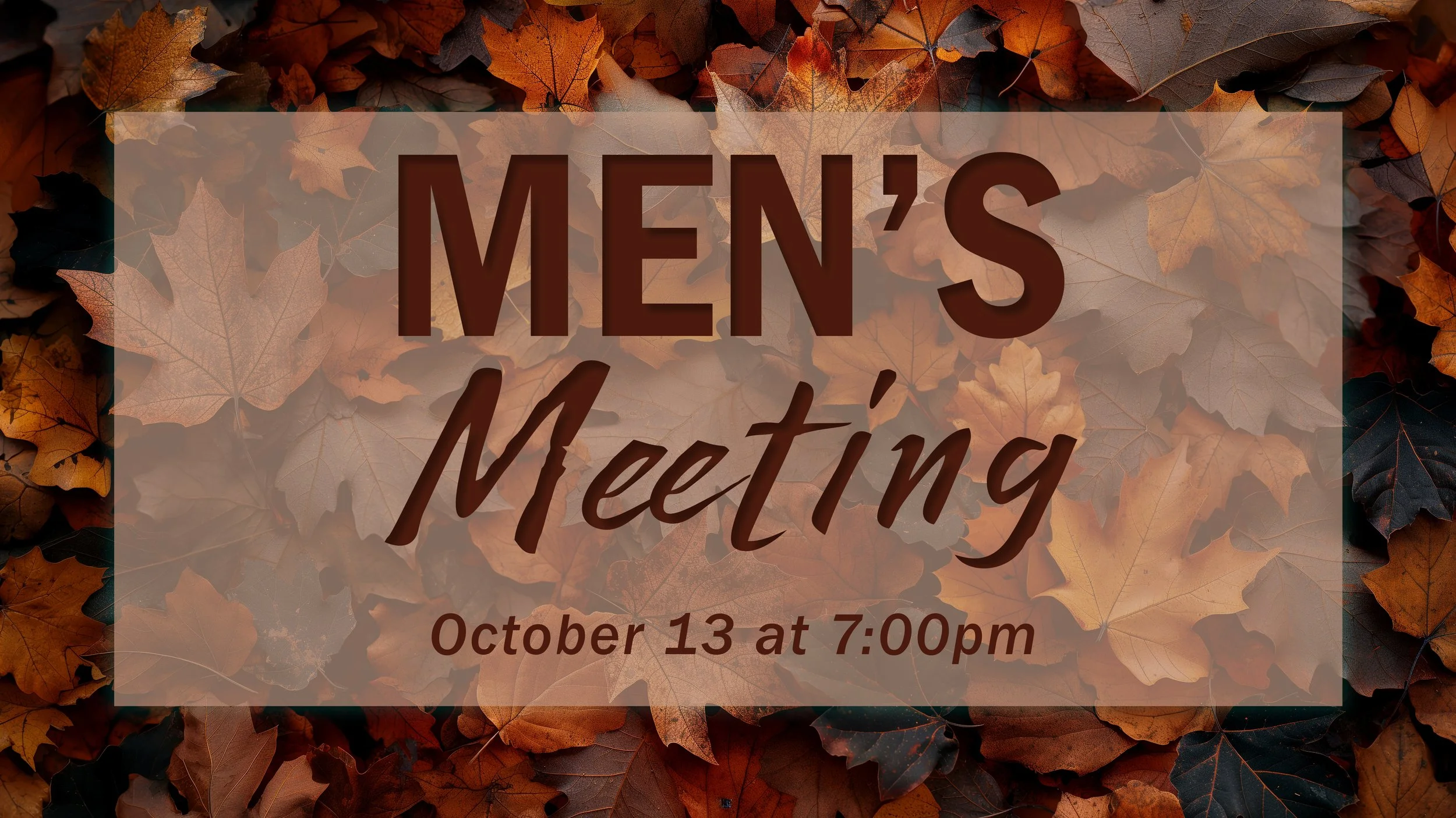 Men's Meeting