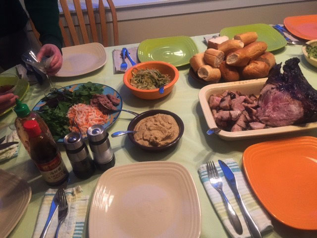Vietnamese sandwich fixings...