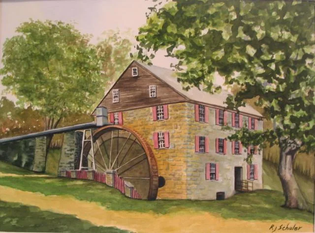 Mill House; Watercolor