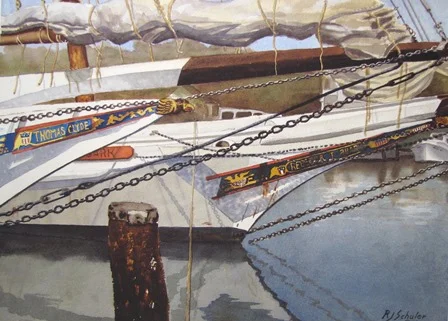 Rebecca Ruark & Thomas Clyde; Watercolor