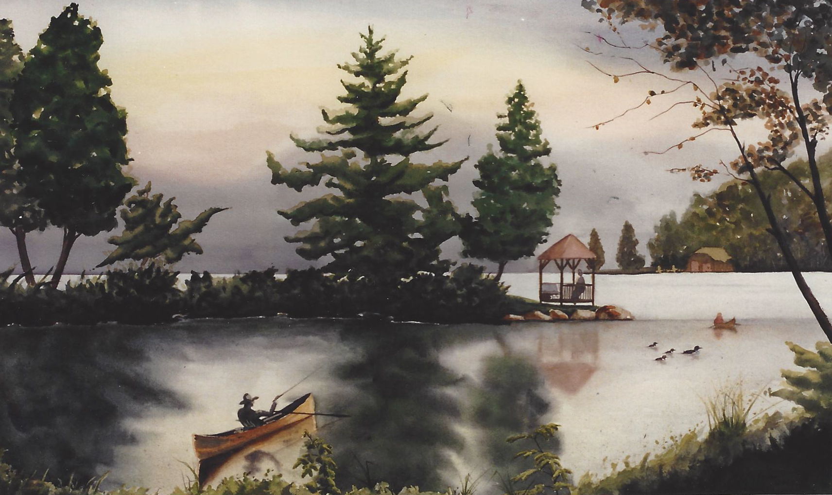Summer at Moose Lake; Oil on Canvas