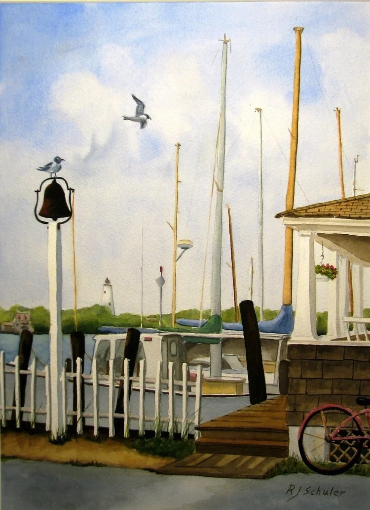 Silver Lake Morning; Watercolor