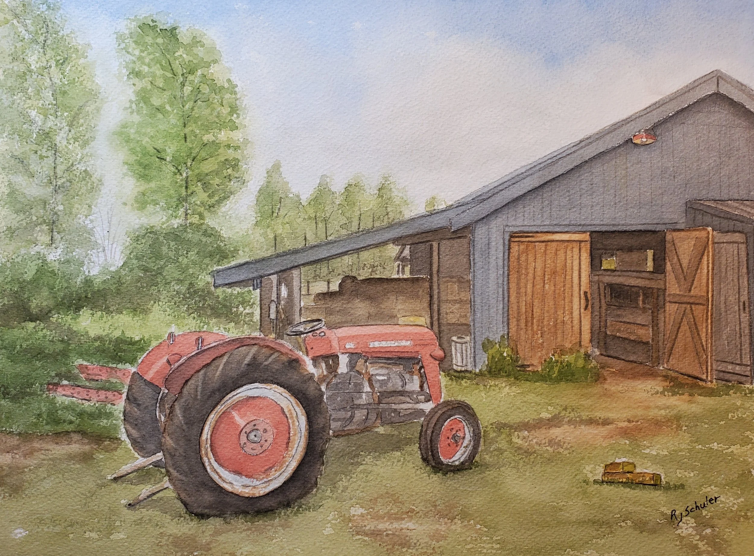 Massey Fergusson on the Farm