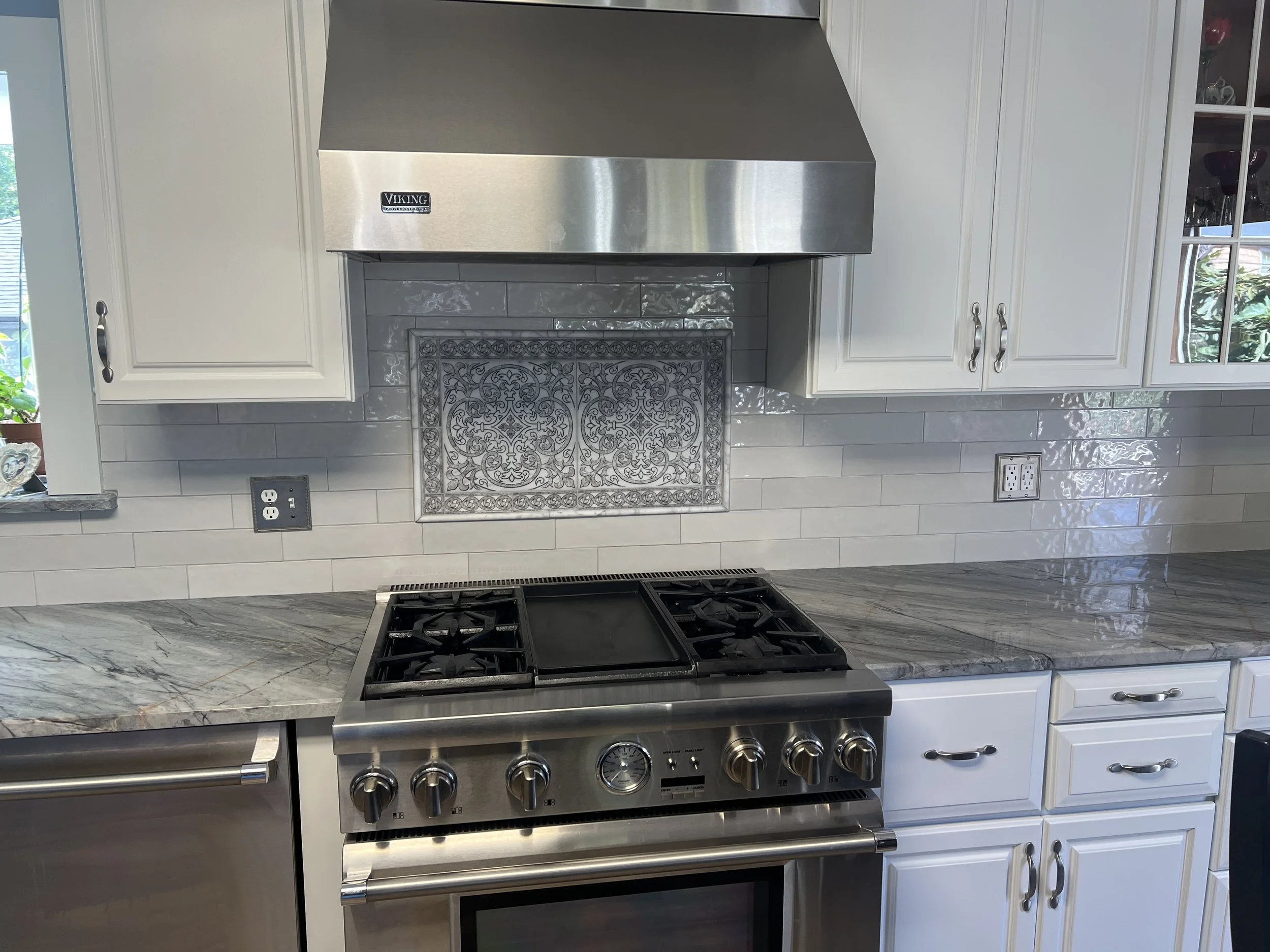 Beautiful kitchen centerpiece backsplash marble