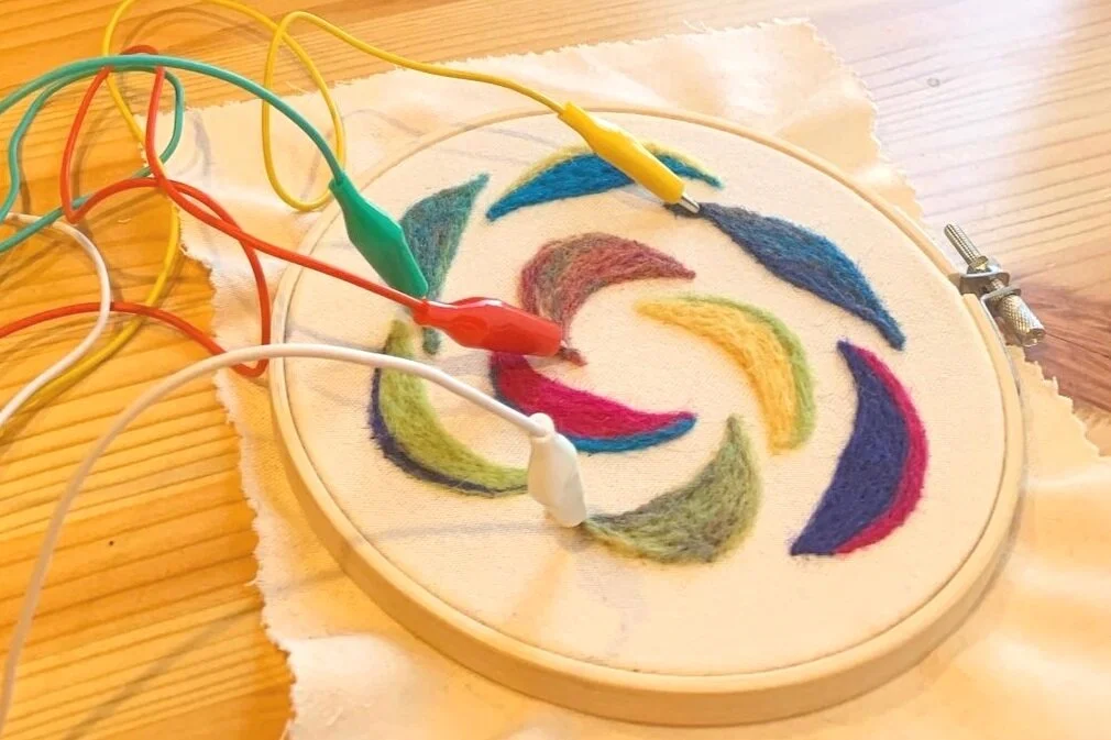 Early testing of the capacitive patches.