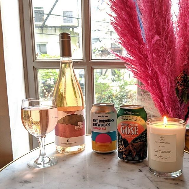 These are a few of our favorite [new] things! Organic Etna Rosato Ros&eacute;, Five Boroughs Summer Ale, Anderson Valley Briney Melon Gose, and for our #kindofabigdeal bathrooms, the new Eclypso candle from the amazing Brooklyn-based Cavern NYC.  Com