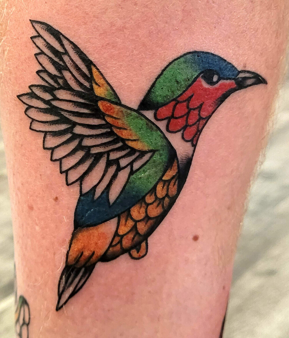 Traditional Hummingbird Tattoo — Lighthouse Tattoo