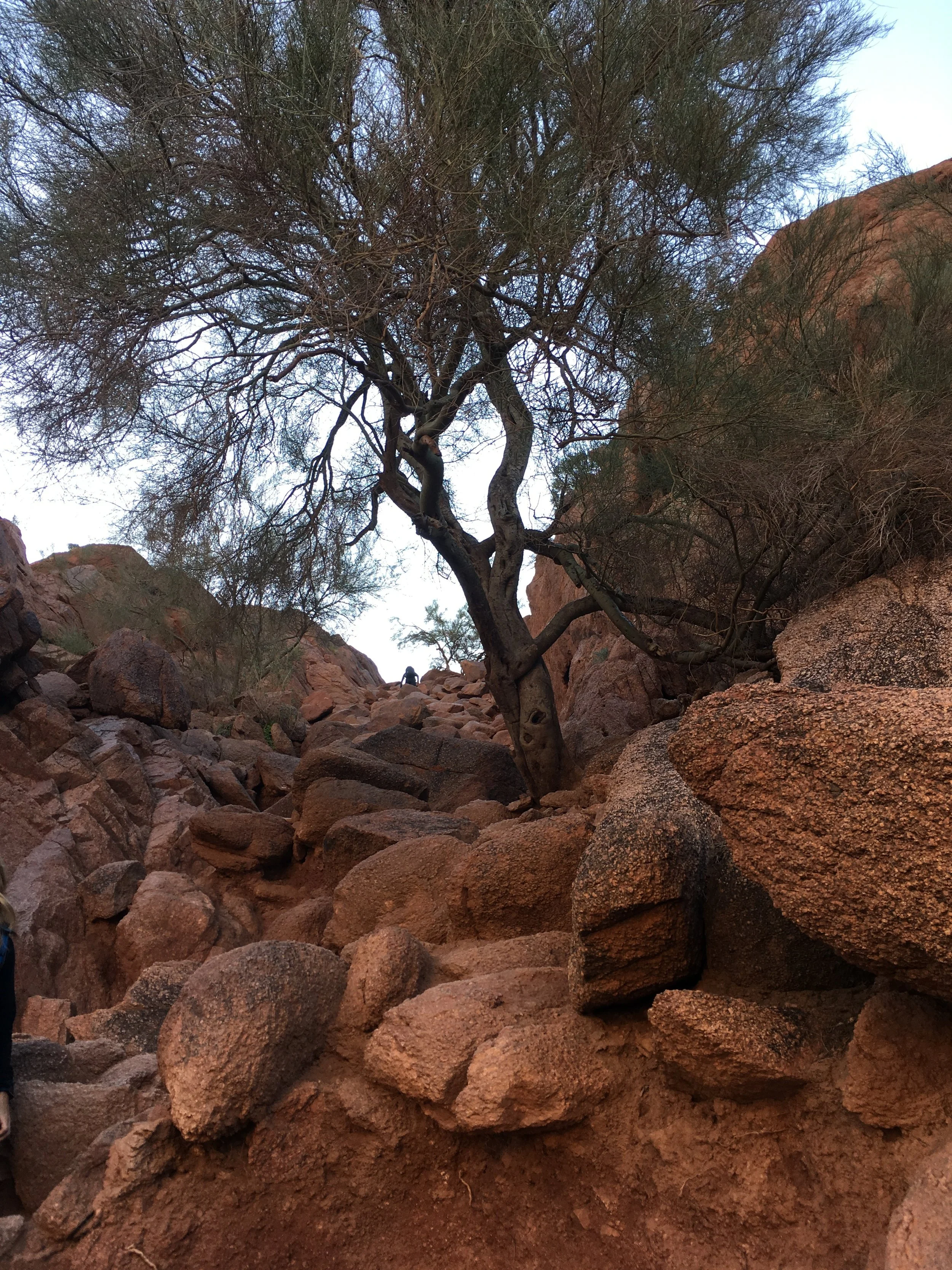You will do a lot of rock scrambling.