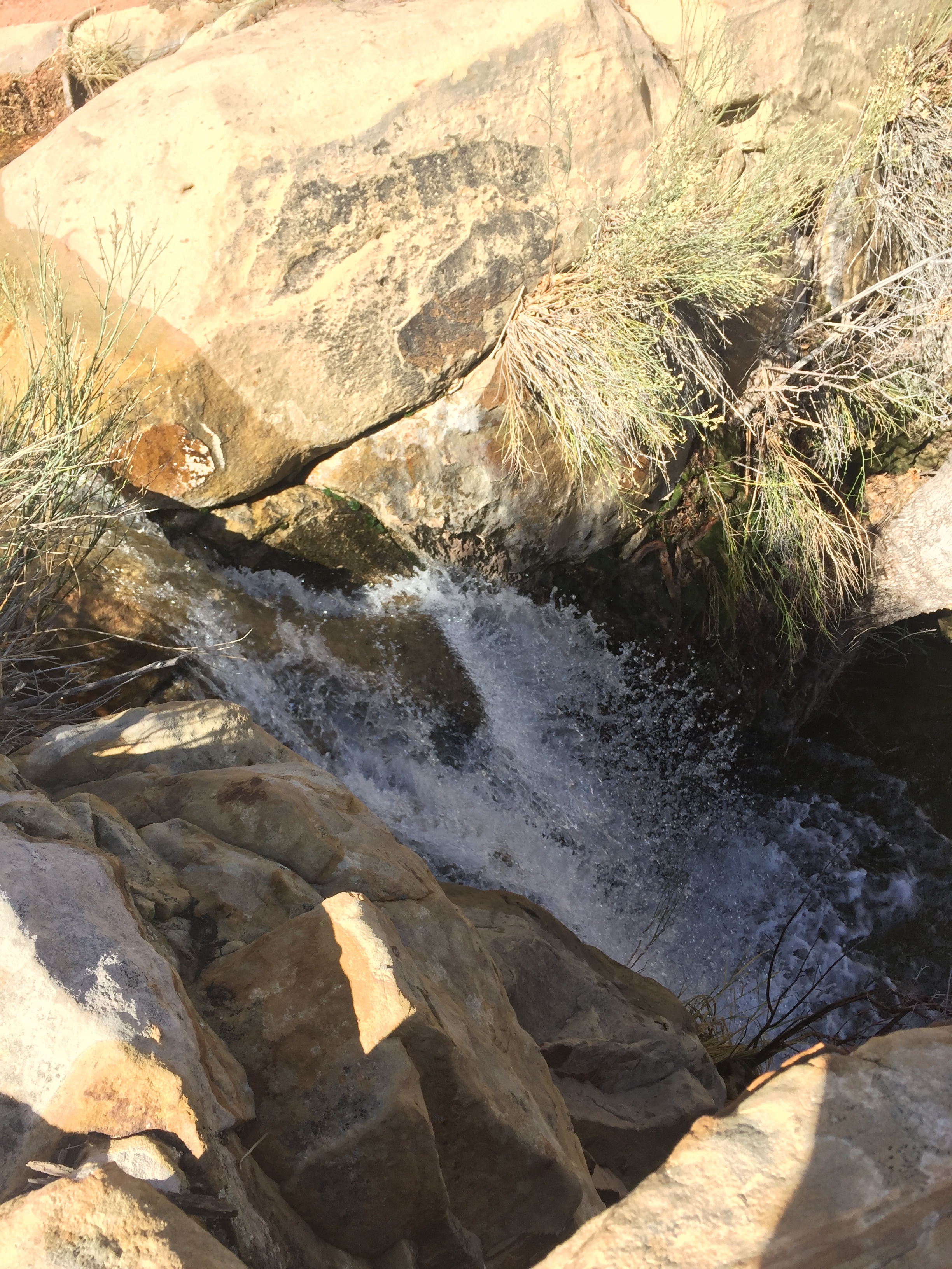 Top of the waterfall. 