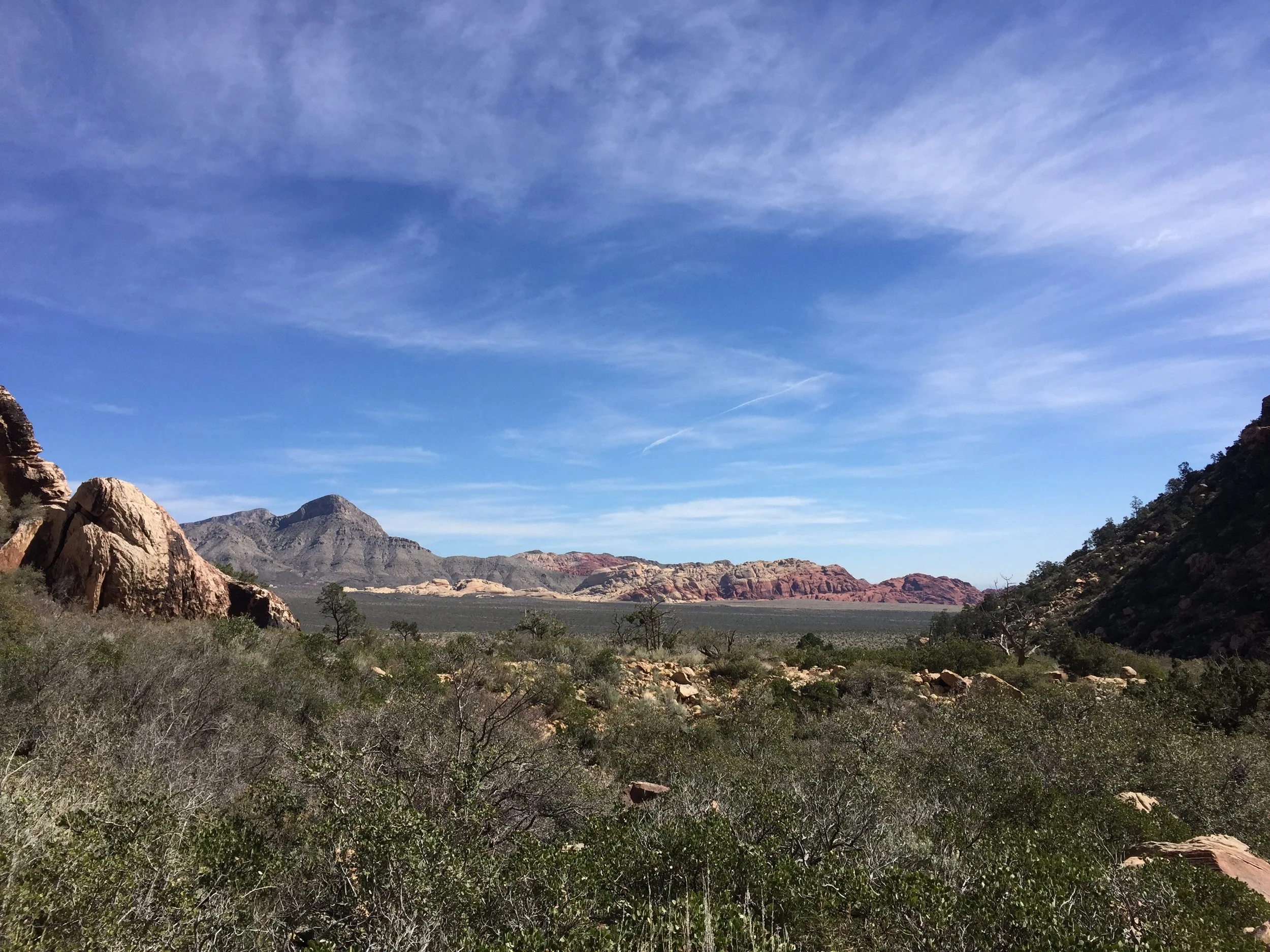 Beautiful view looking out from the canyon. 