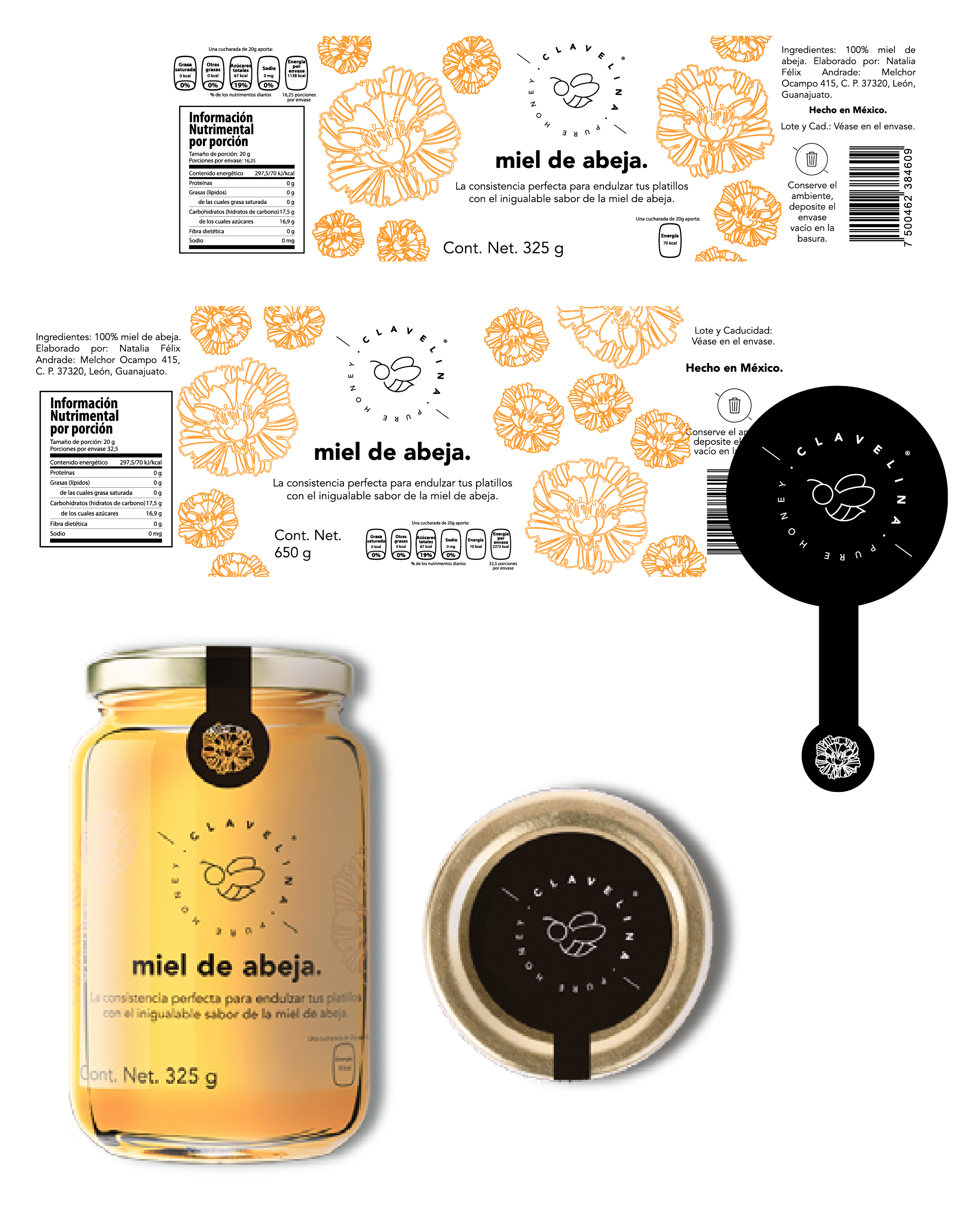 Liquid honey packaging