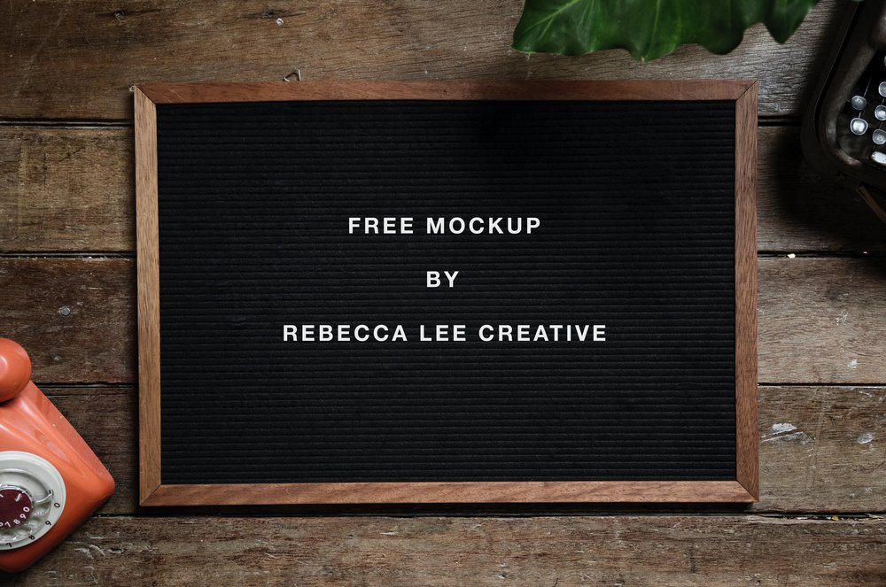Download Free Letter Board Mockup Home Inspiration Rebecca Lee Creative