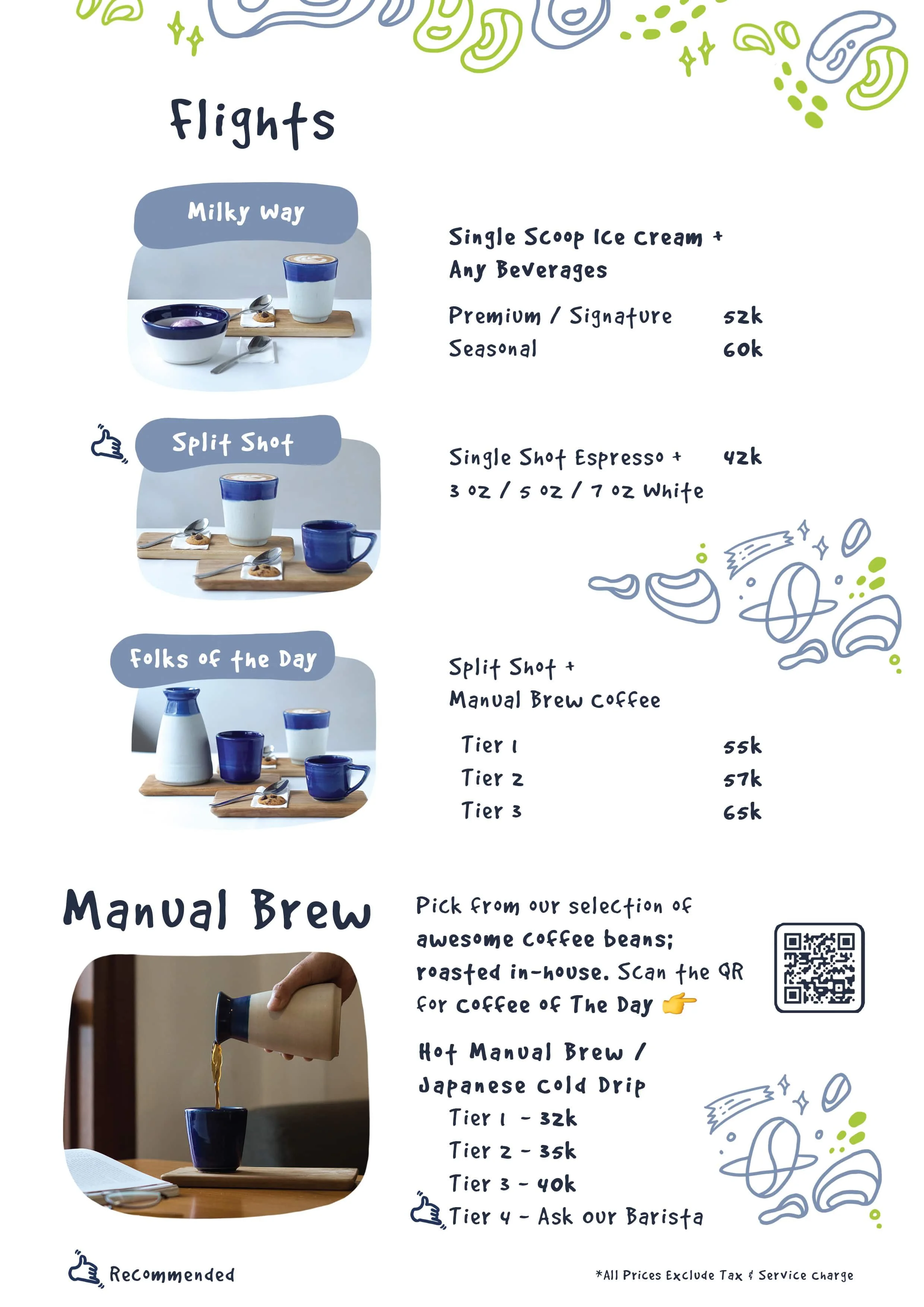 Menu Three Folks Lebak Bulus — three folks