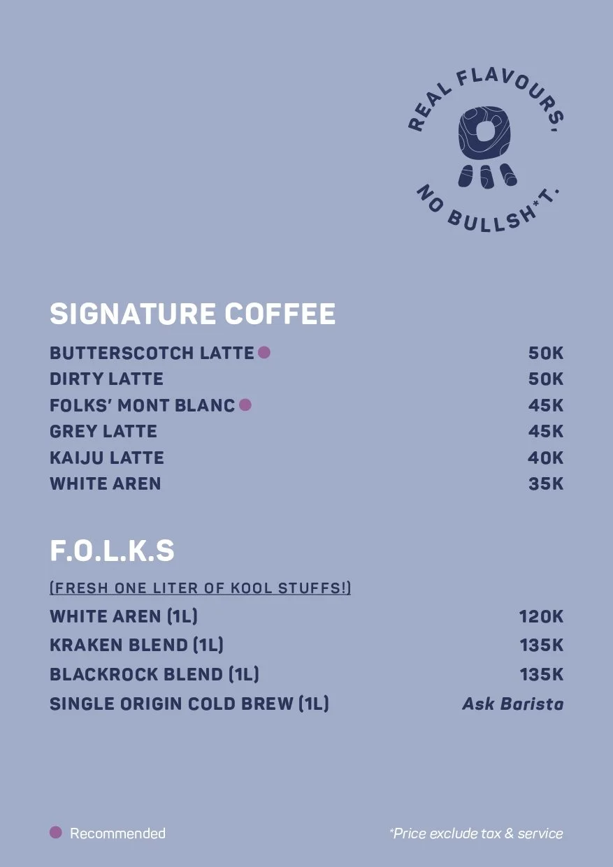 Menu Three Folks Lebak Bulus 3
