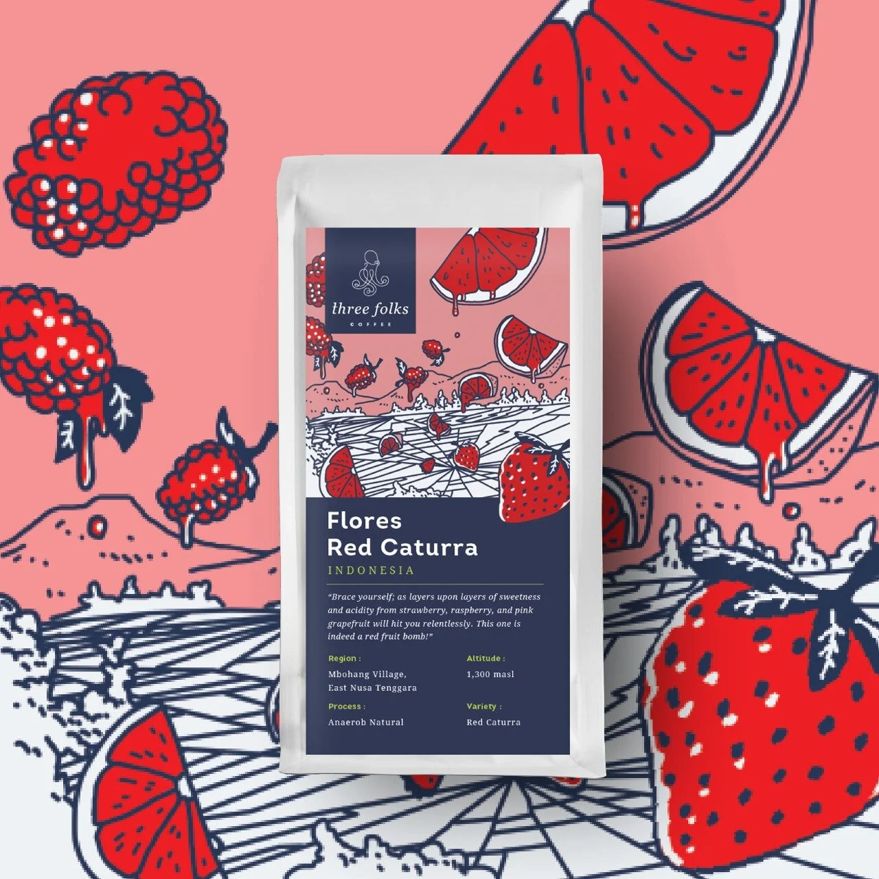 Flores Red Caturra - Anaerobic Natural