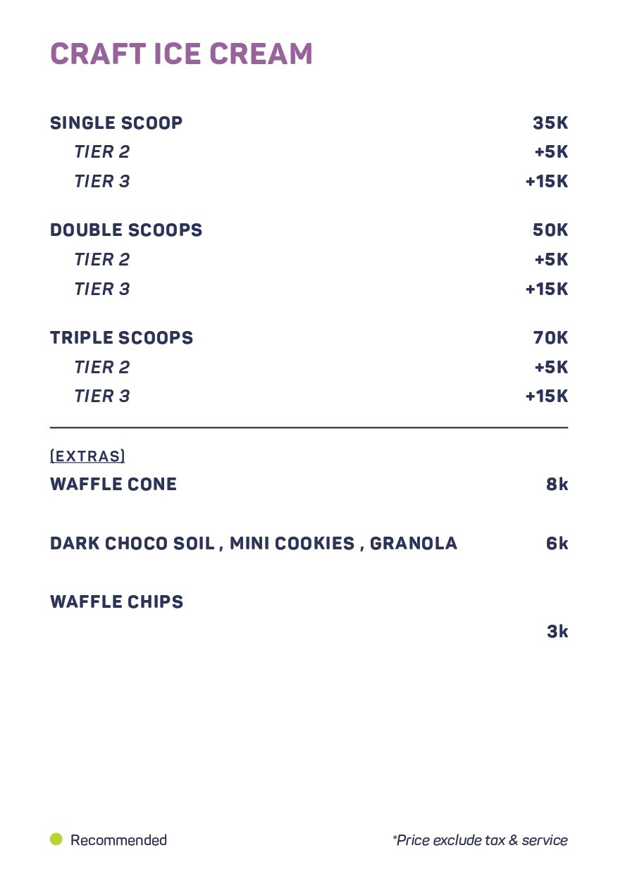 Menu Three Folks Lebak Bulus 7