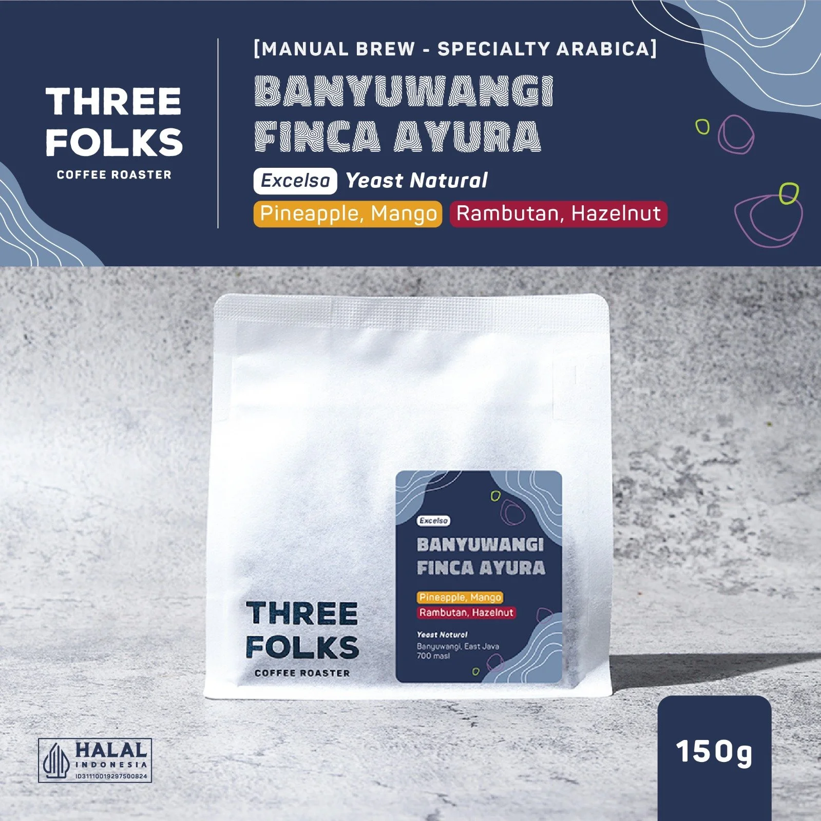 Three Folks Coffee Excelsa Banyuwangi Finca Ayura
