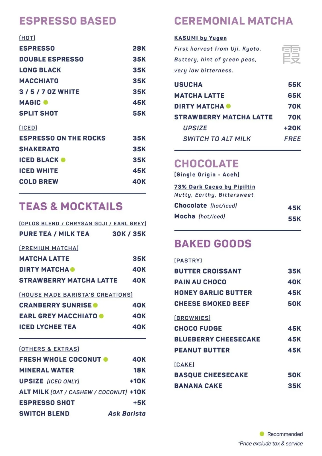 Menu Three Folks Cinere 4