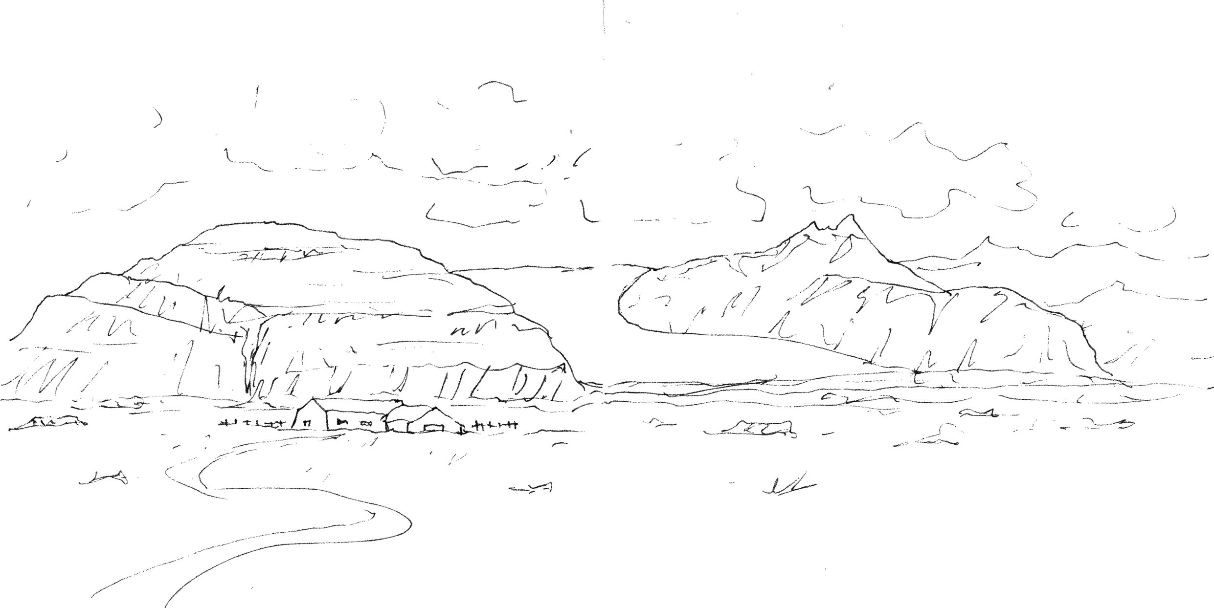 sketches from a week-long roadtrip in Iceland