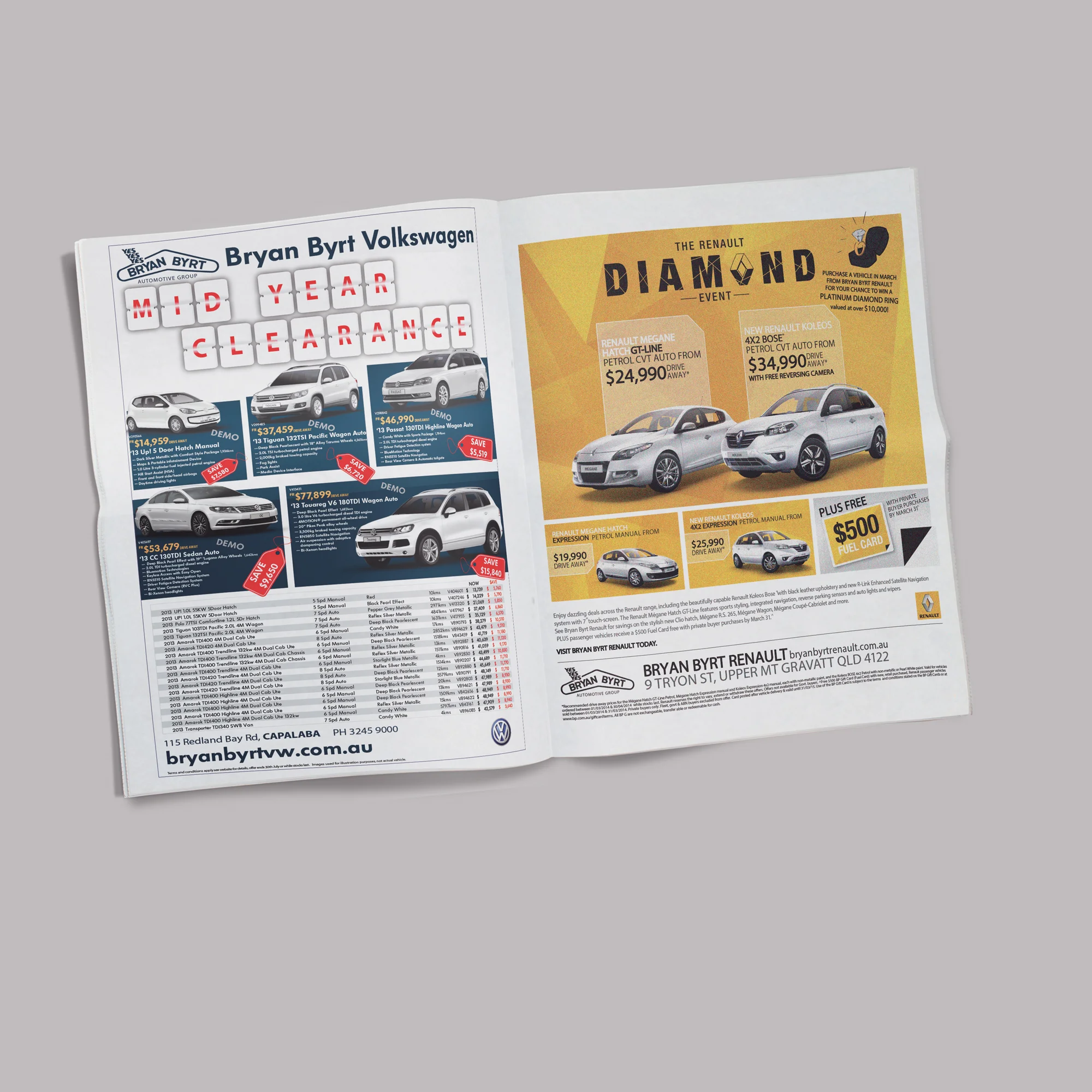 Work from 2013 - 2014 Bryan Byrt Automotive &amp; Denmac Ford - no longer operating