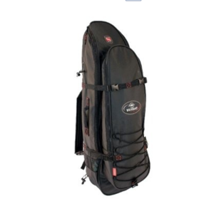 Beuchat Mundial Backpack @S$150 Similar to the Apnea Backpack but with an additional large compartment with side straps for spearguns. Great for those short freediving trips Note: Has a top strap to keep the bag compact