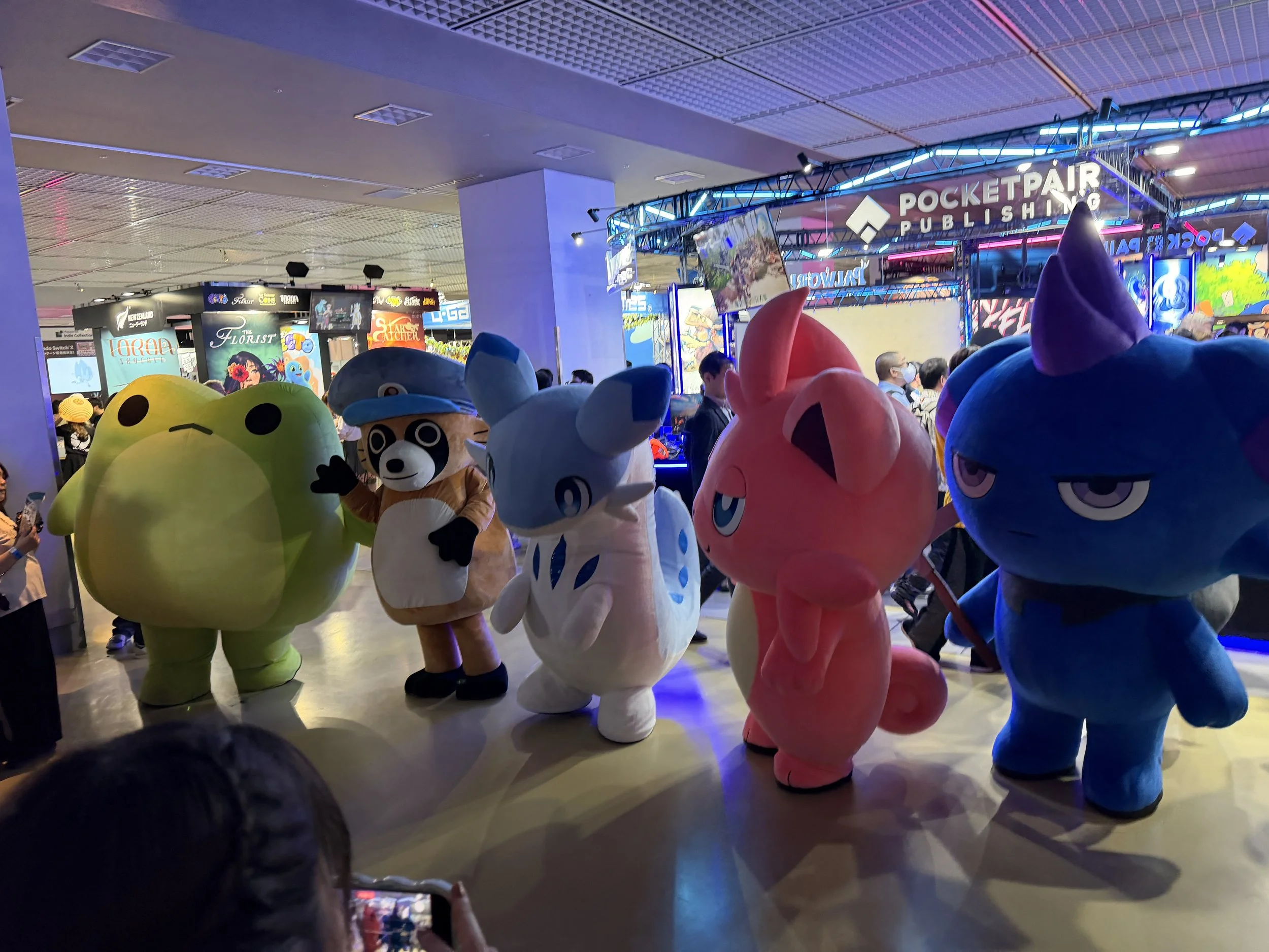Mascots - Sledding Game Frog and Tanuki