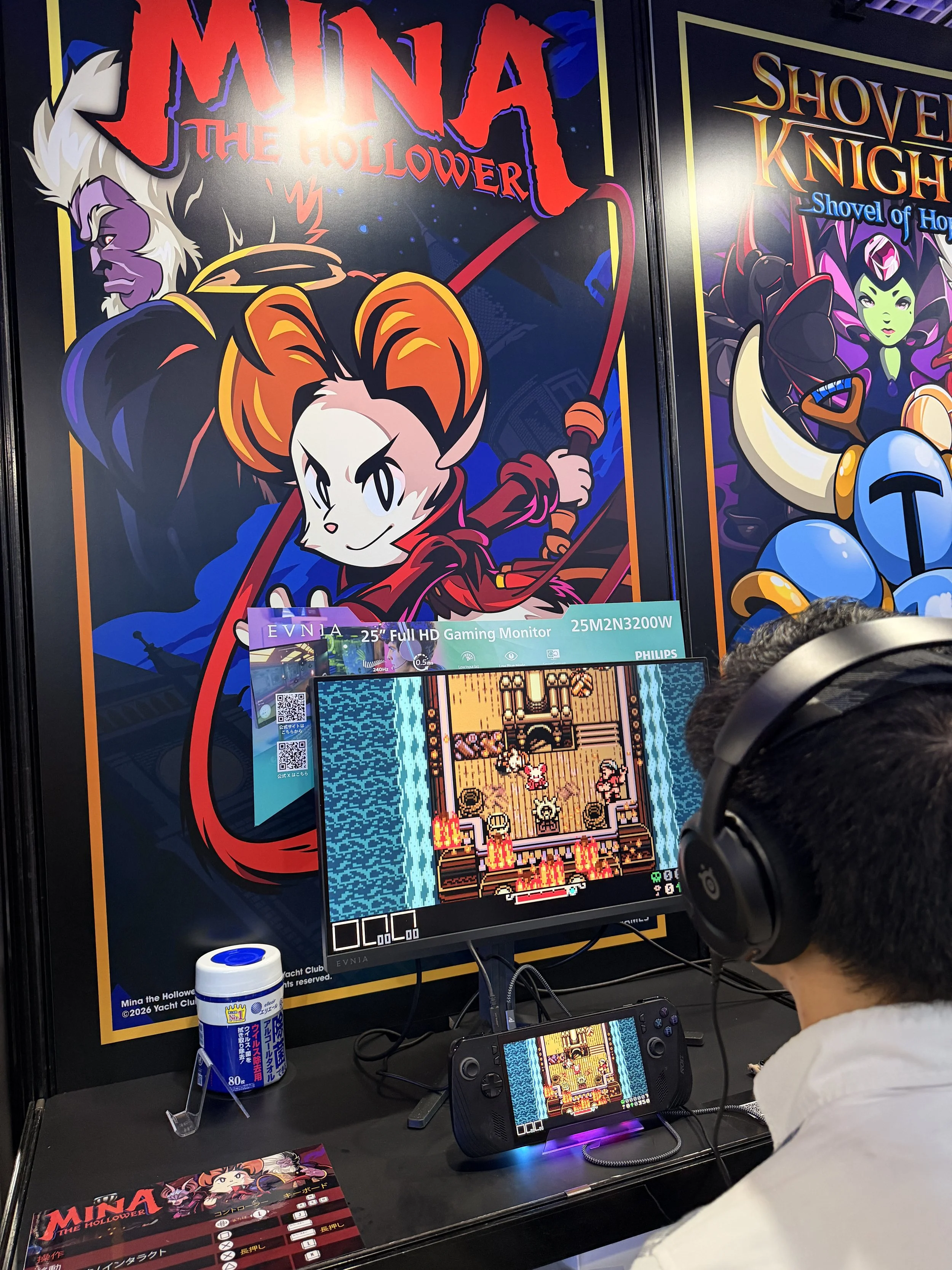 Ukiyo Studios Booth - Mina the Hollower Demo Station