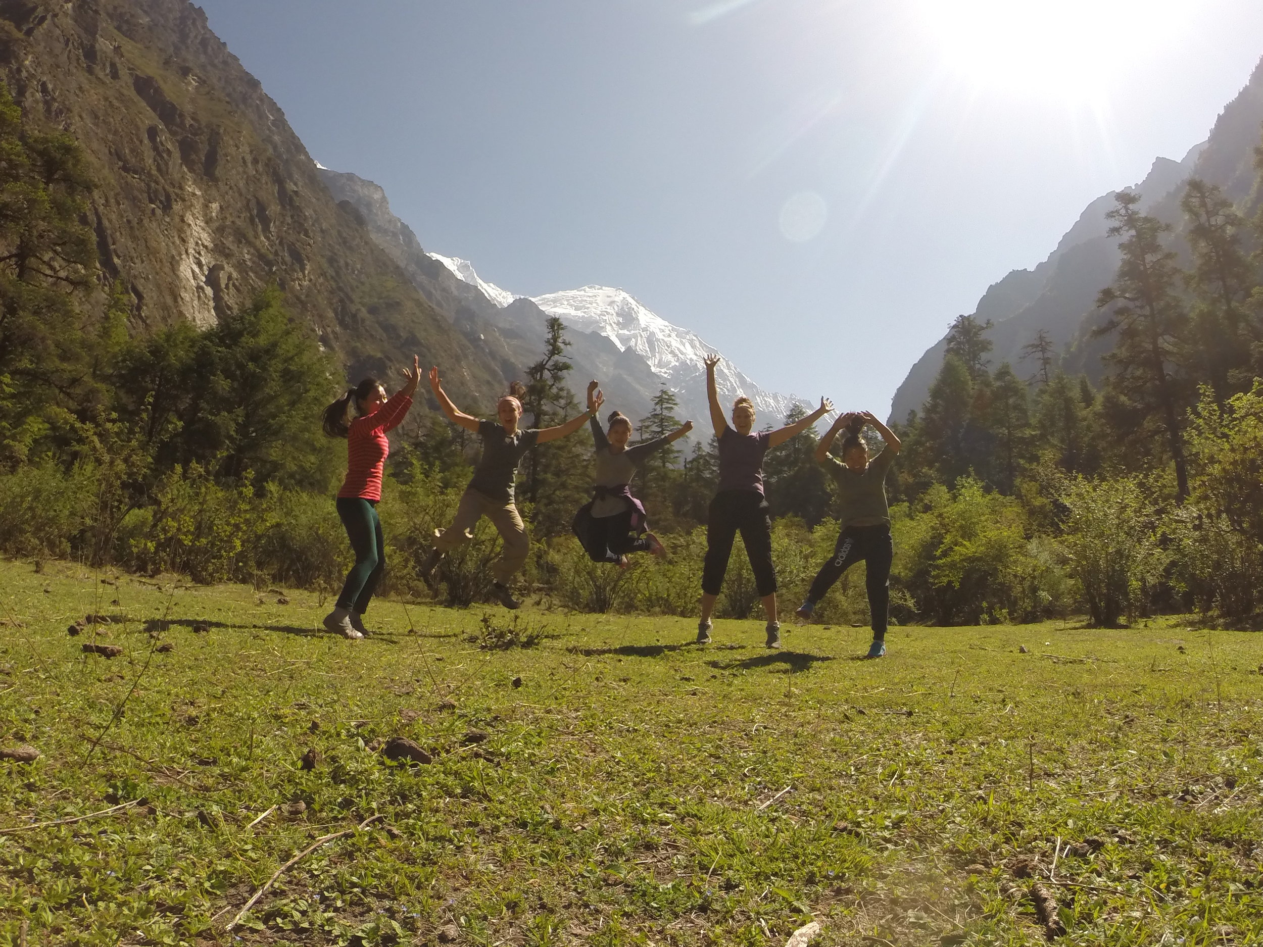 Langtang- First views of the Himalayas