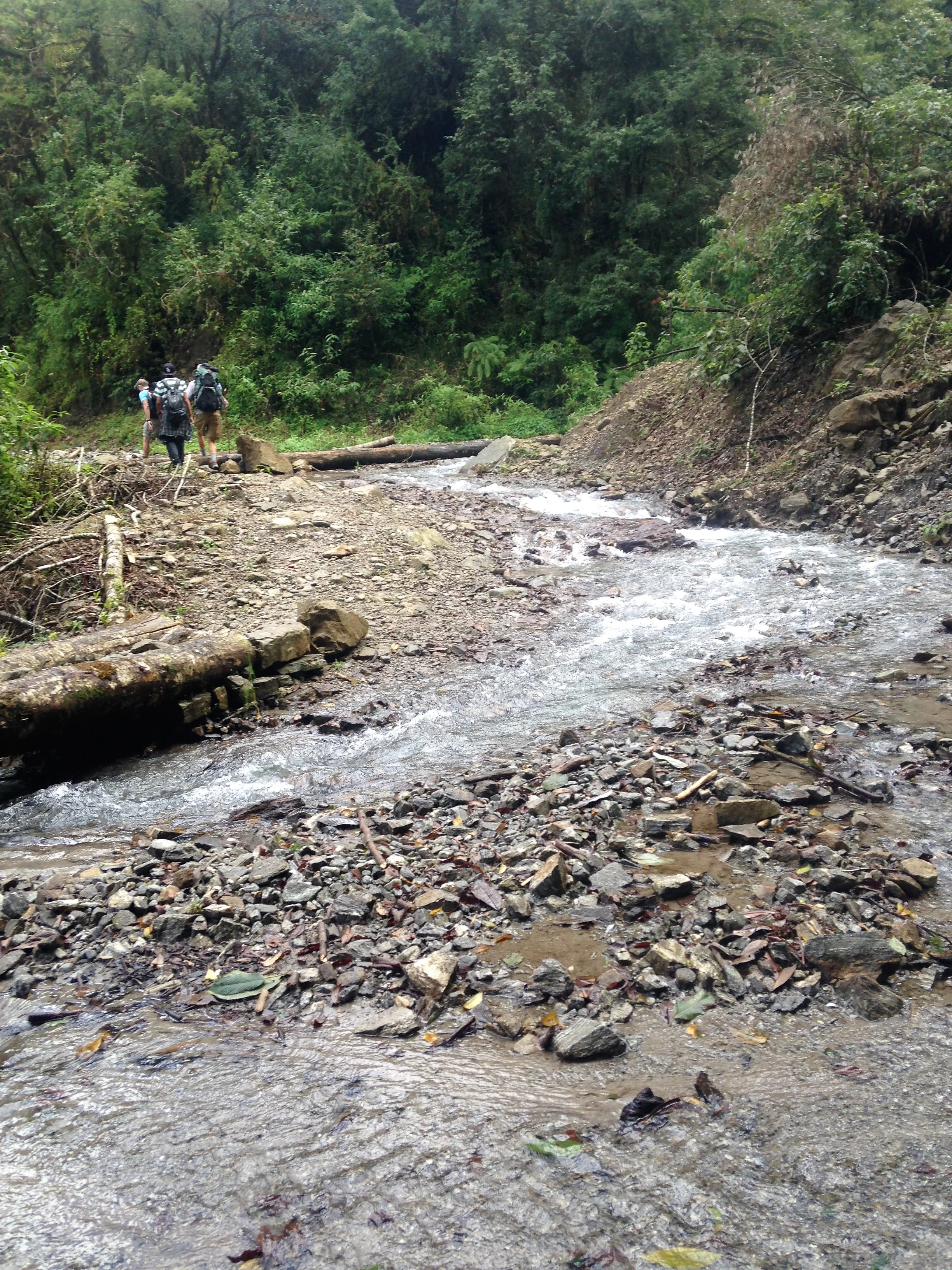 Helambu- Stream crossing