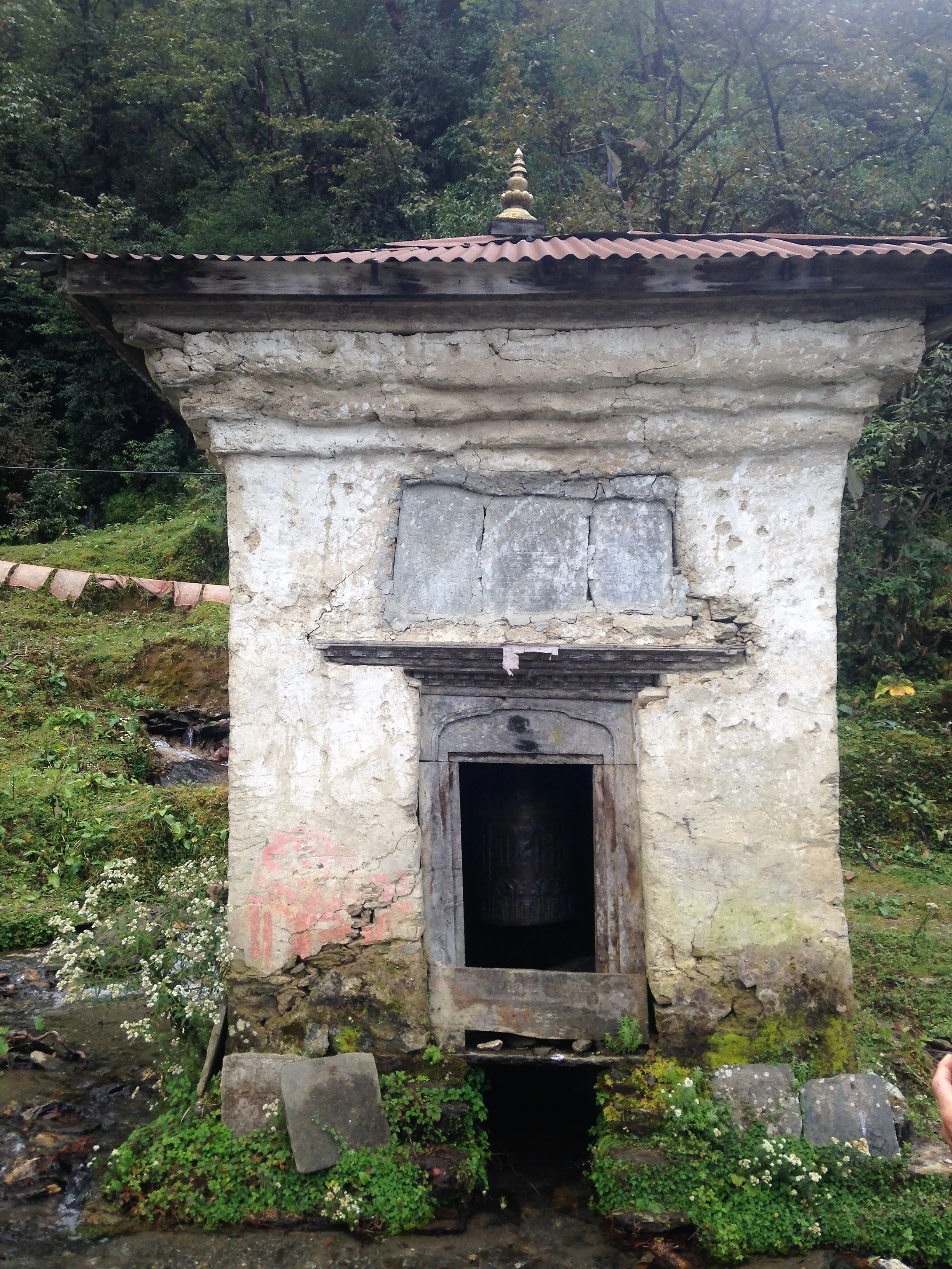 Helambu- Water prayer wheel