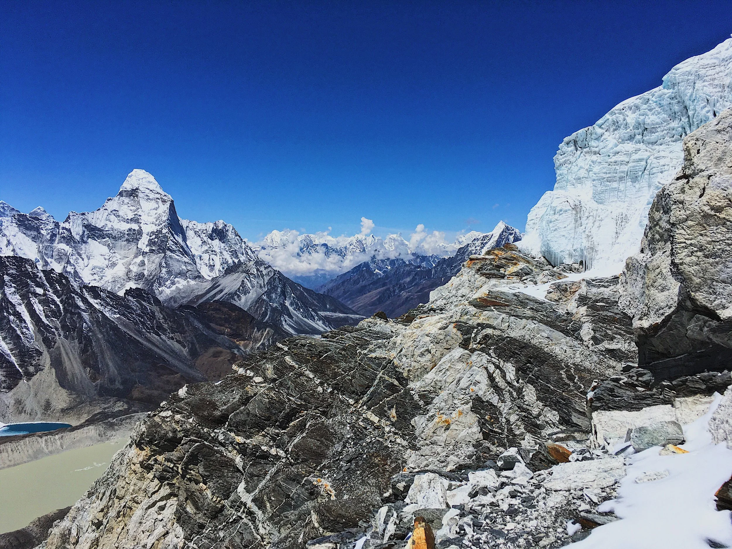 The view from the glacier.