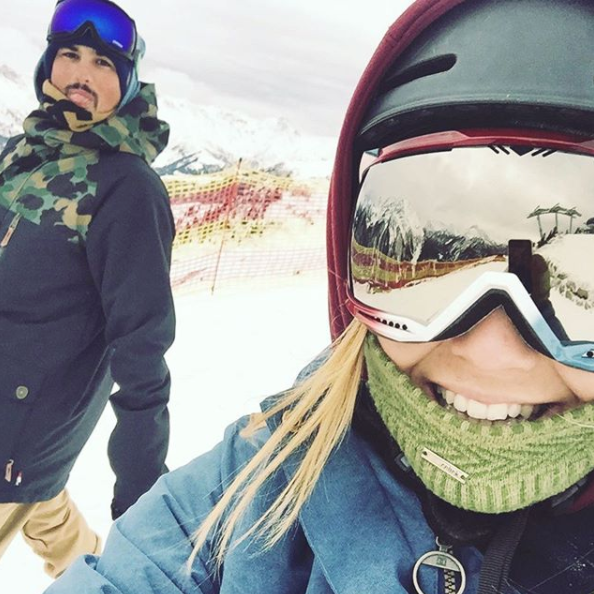 DC sponsored snowboarders, Simon Cudlip and Faye Young @fayeyoung