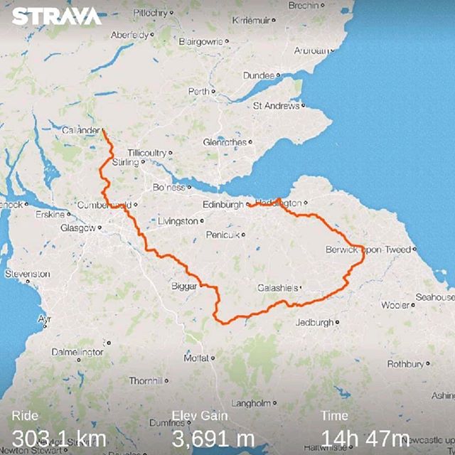 @transalbarace Day 7 - the final day.
.
And what a day. The longest, most painful, most emotional day. I'm not ashamed to say that I had a wee teary moment on top of Redstone Rigg, looking down on East Lothian in the sunset. I was so glad to be almos