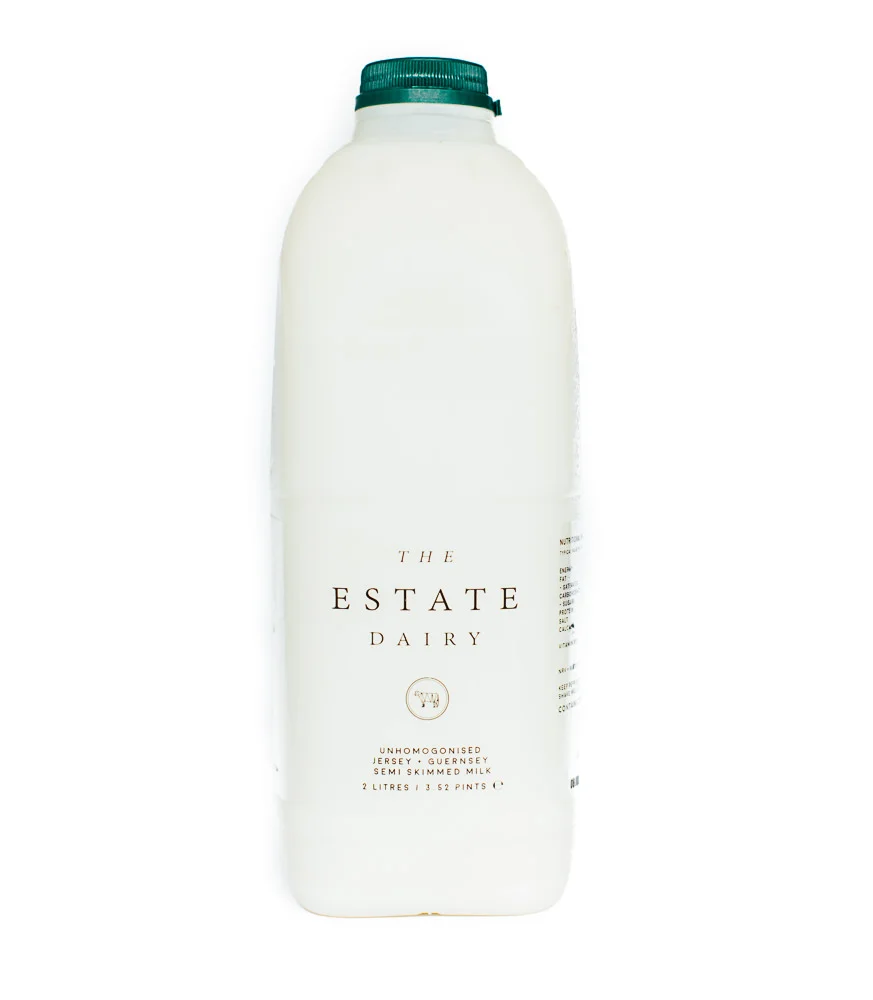 Semi Skimmed Milk Unhomogenised Jersey and Guernsey 2 Litres