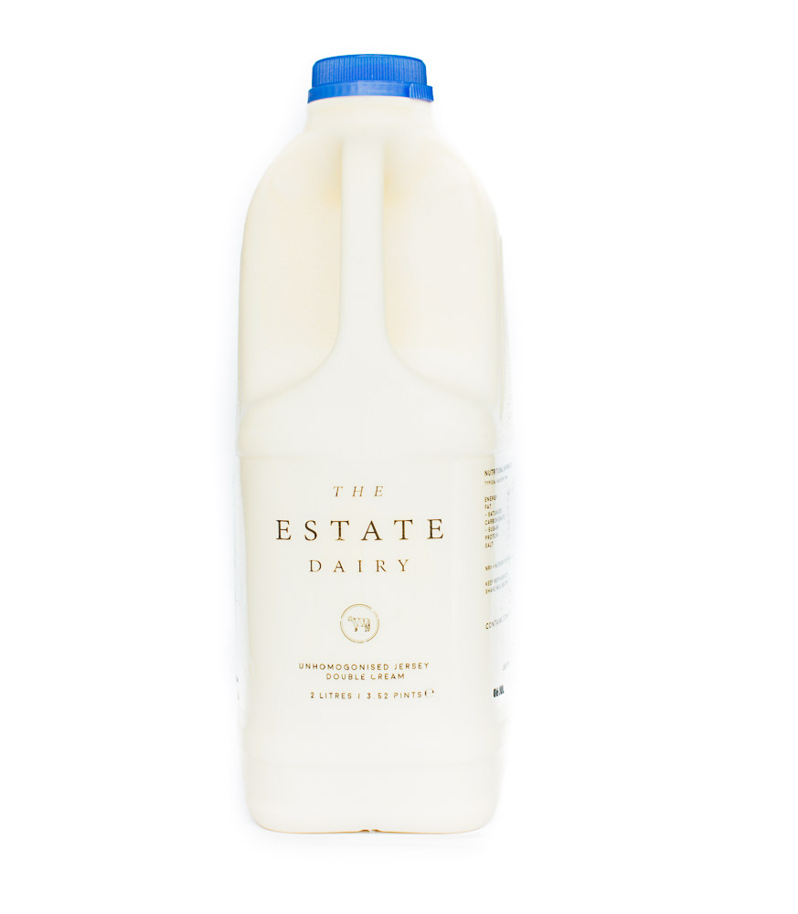 Double Cream Unhomogenised Jersey and Guernsey 2 Litre