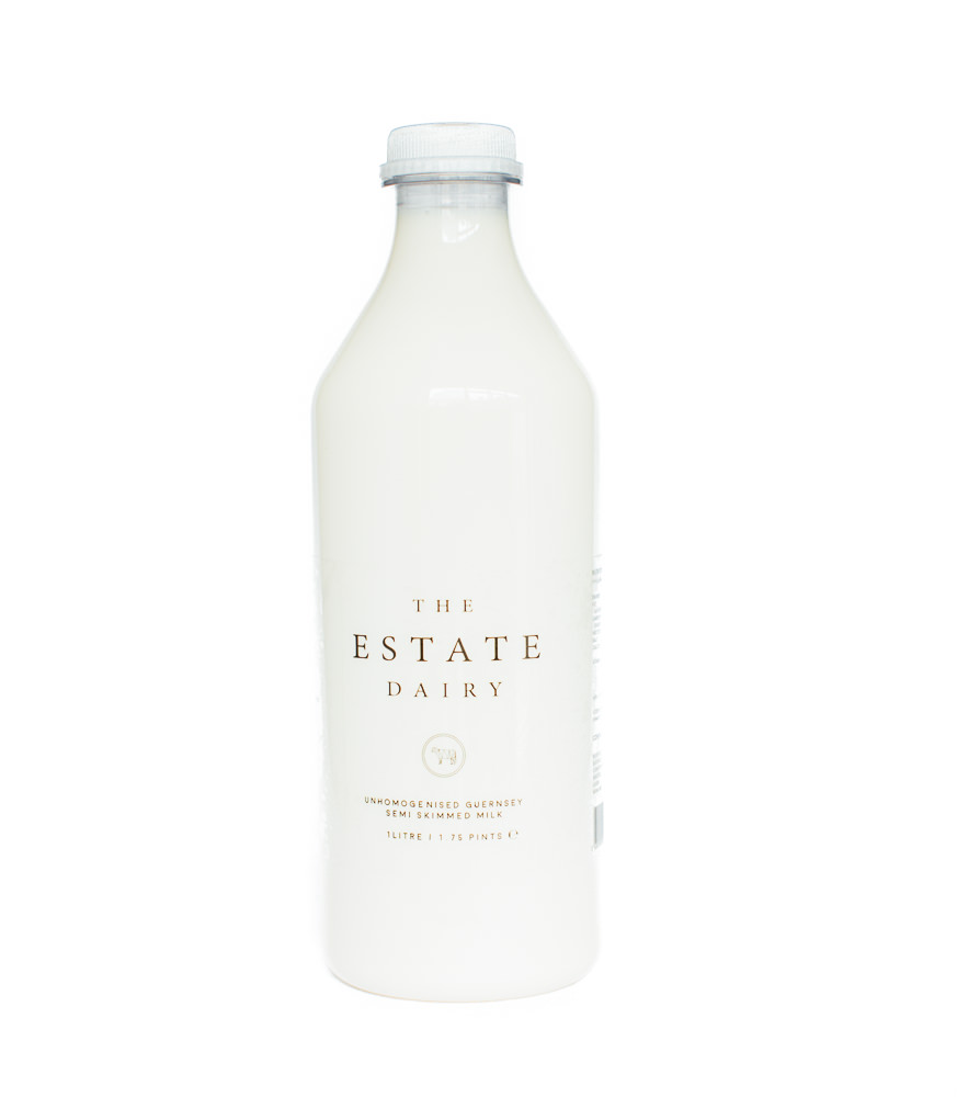 Semi Skimmed Milk / Retail Unhomogenised Jersey and Guernsey 1 Litre