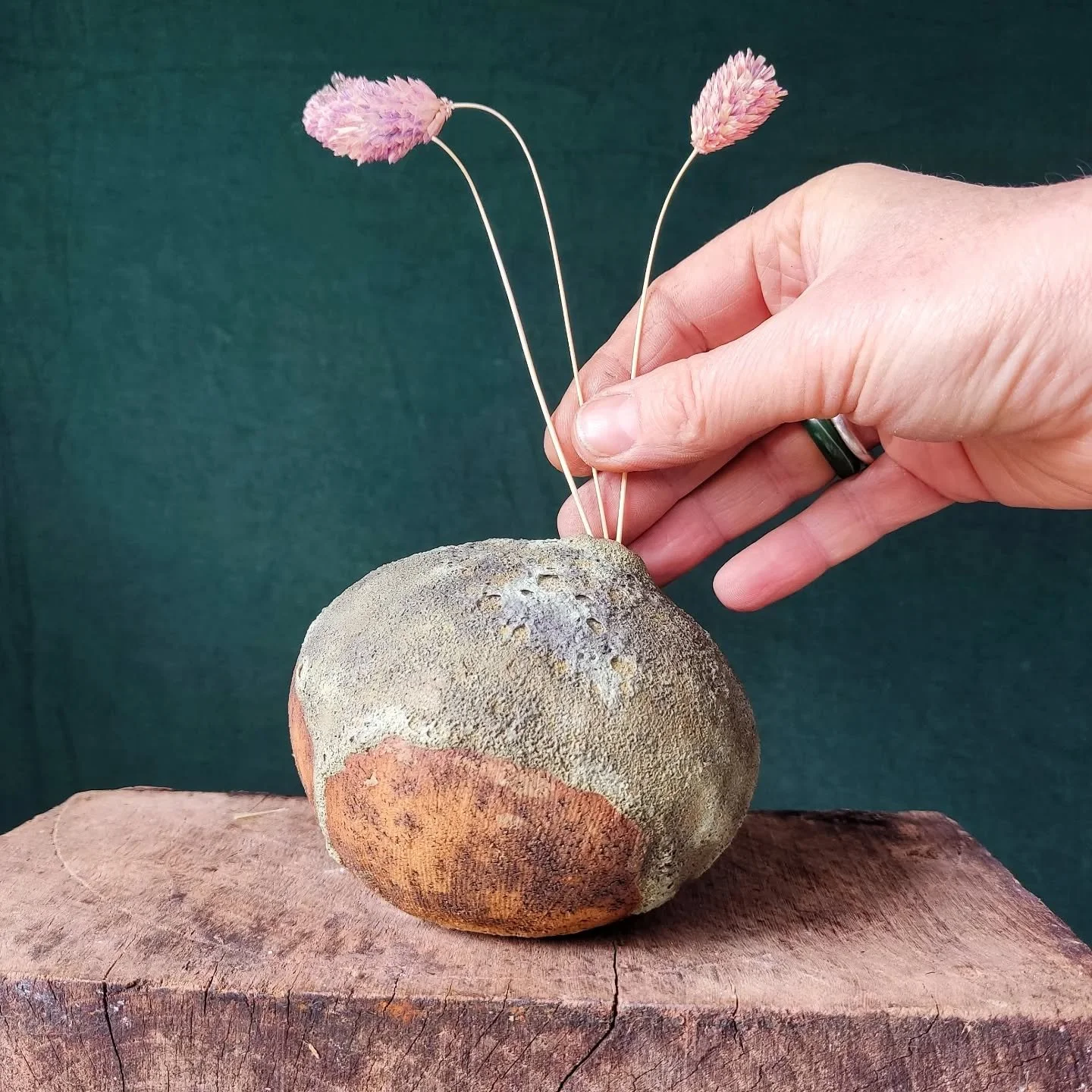 Textures in Nature 
These mini bud vases are tactile sketches of the landscape. Handcrafted in stoneware, each piece captures the deeper textures and hidden colors of the landscape that often go unnoticed in a distracted world. They serve as a small,