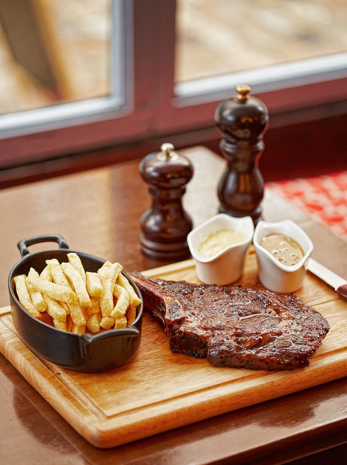 Steak and chips