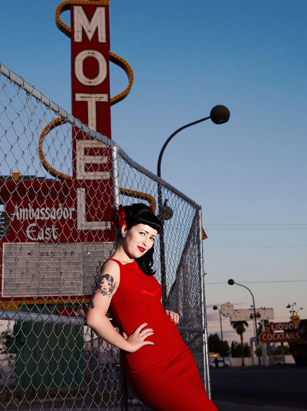 rockabilly style portrait