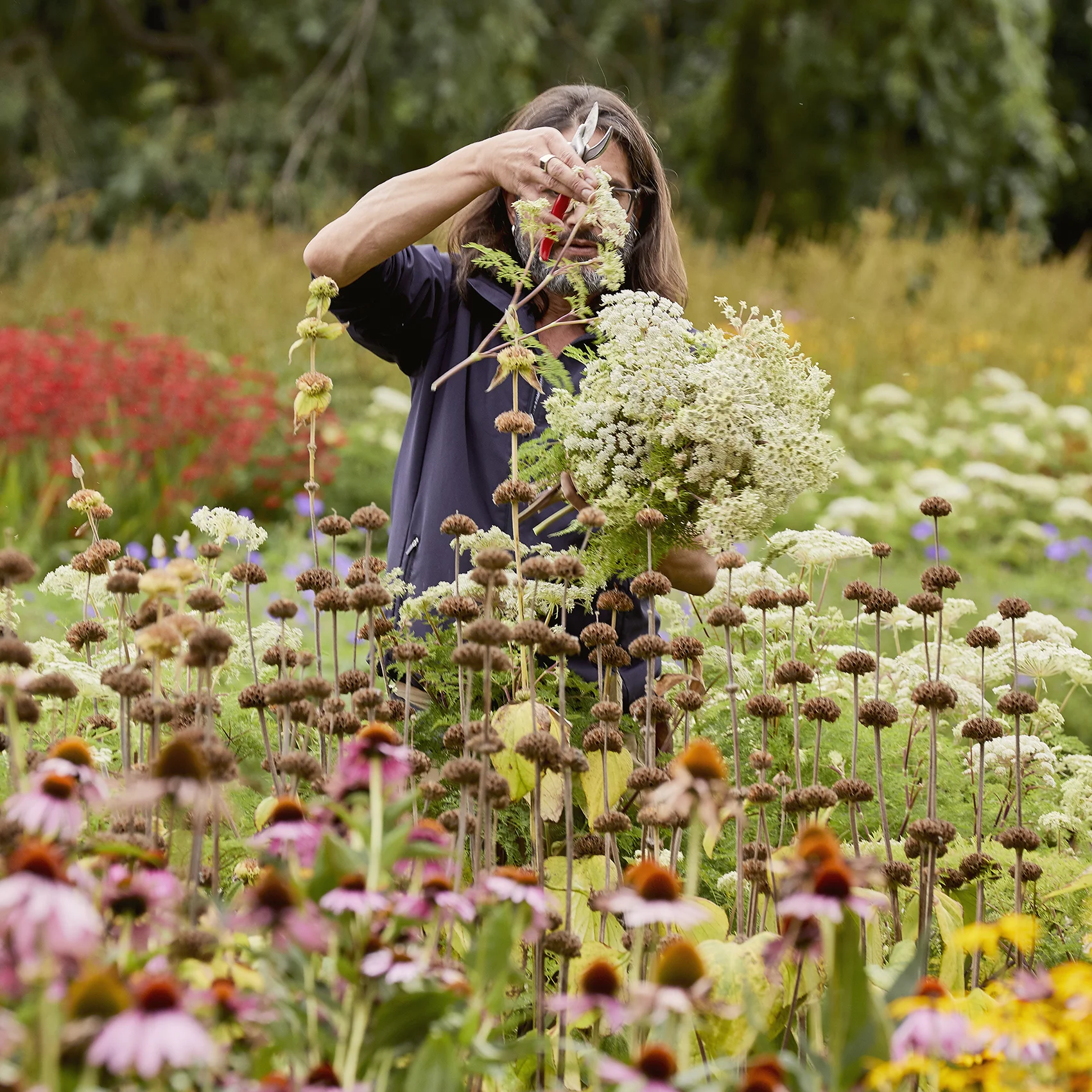 Candid portrait of a gardener at Kew Gardens