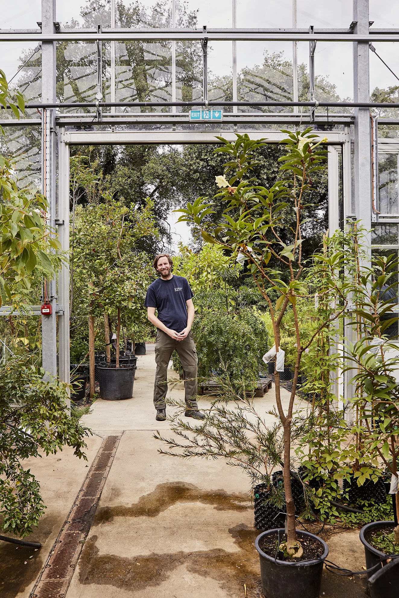 Portrait of a horticulturist at Kew Gardens