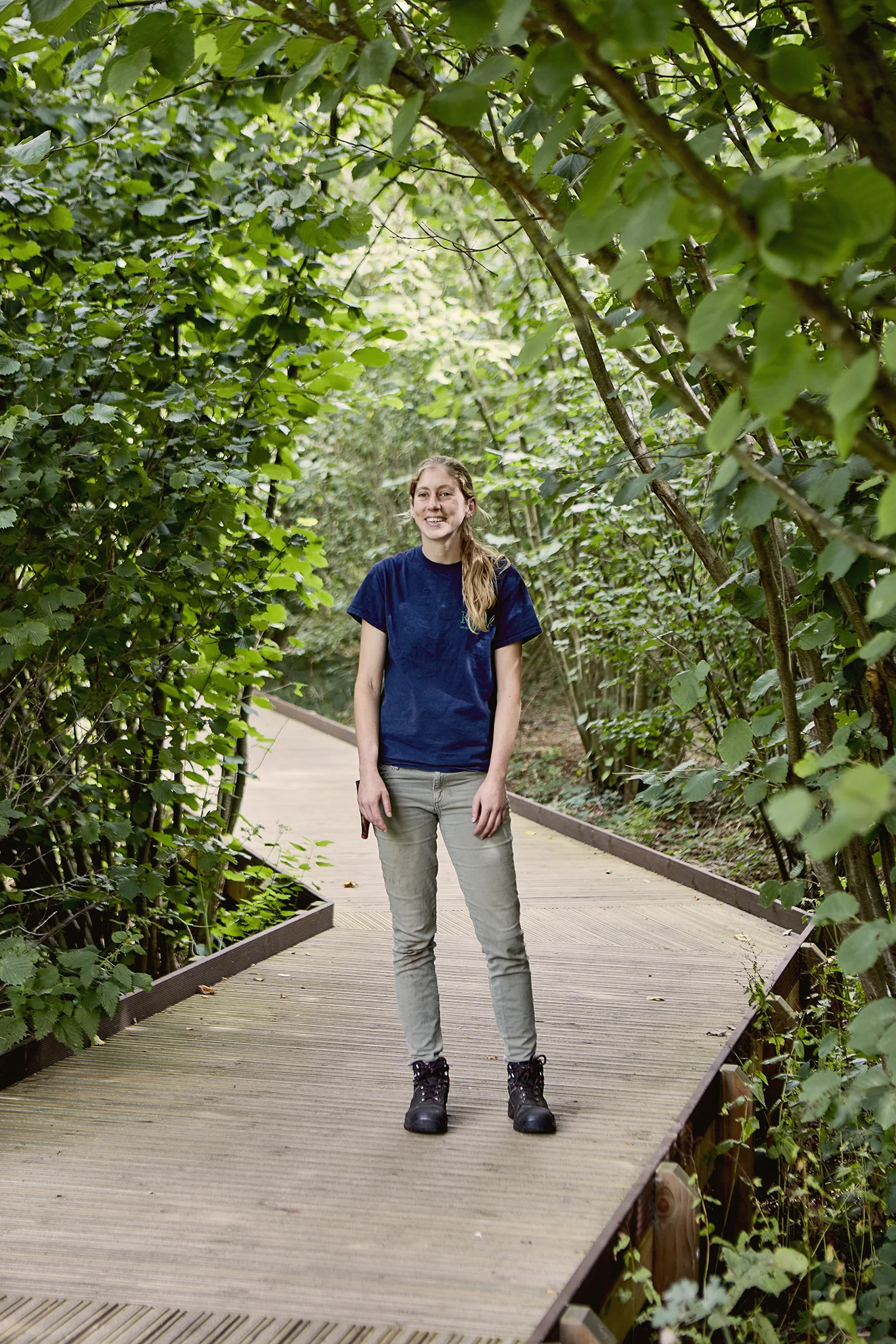 Relaxed portrait of a gardener at Kew Gardens