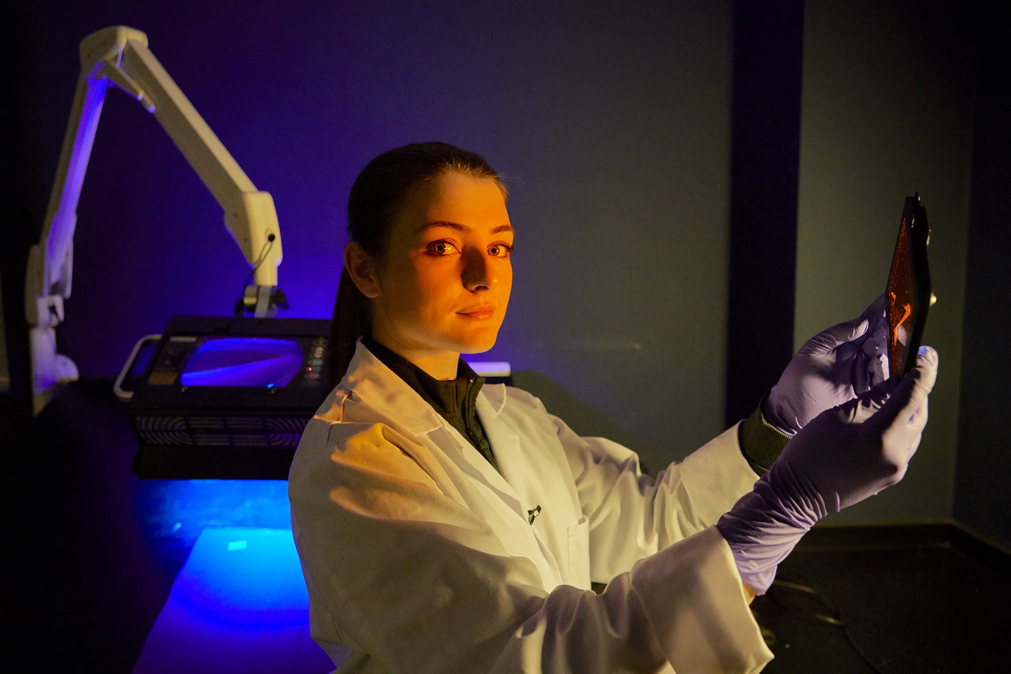 Forensics workplace portrait