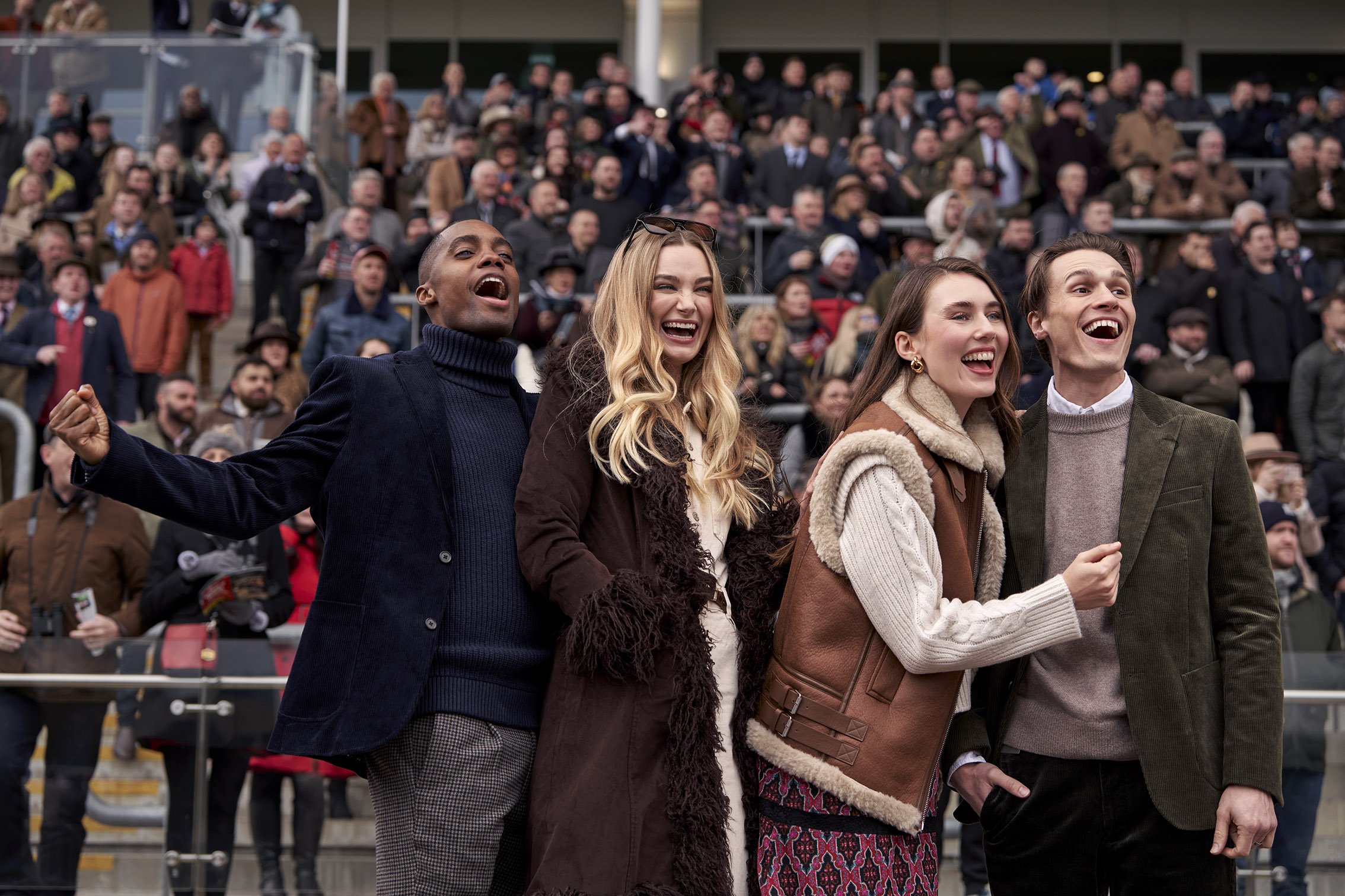 Friends at Cheltenham Racecourse