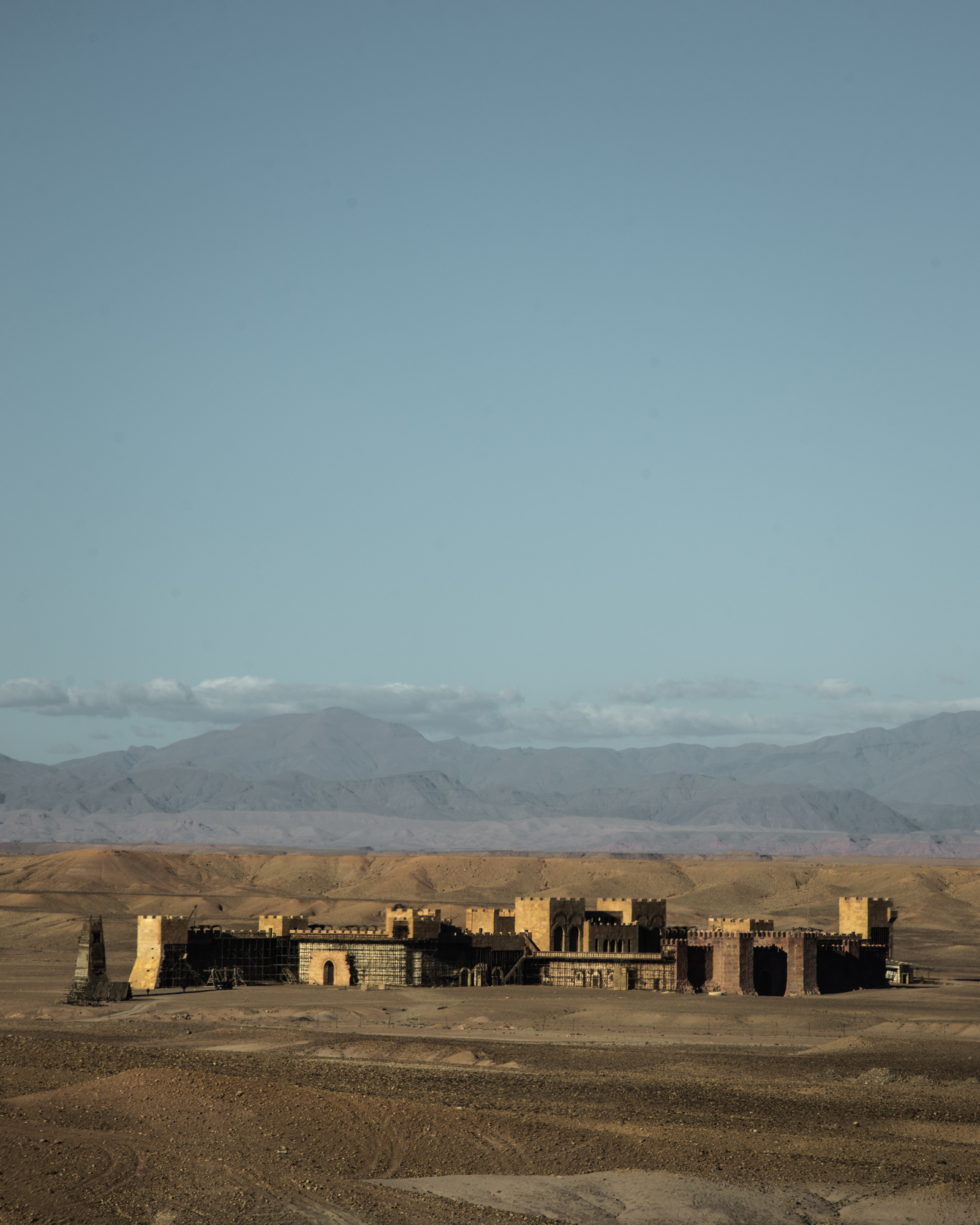 Ancient Jerusalem set, built in the desert near the Ouarzazate Film Studios
