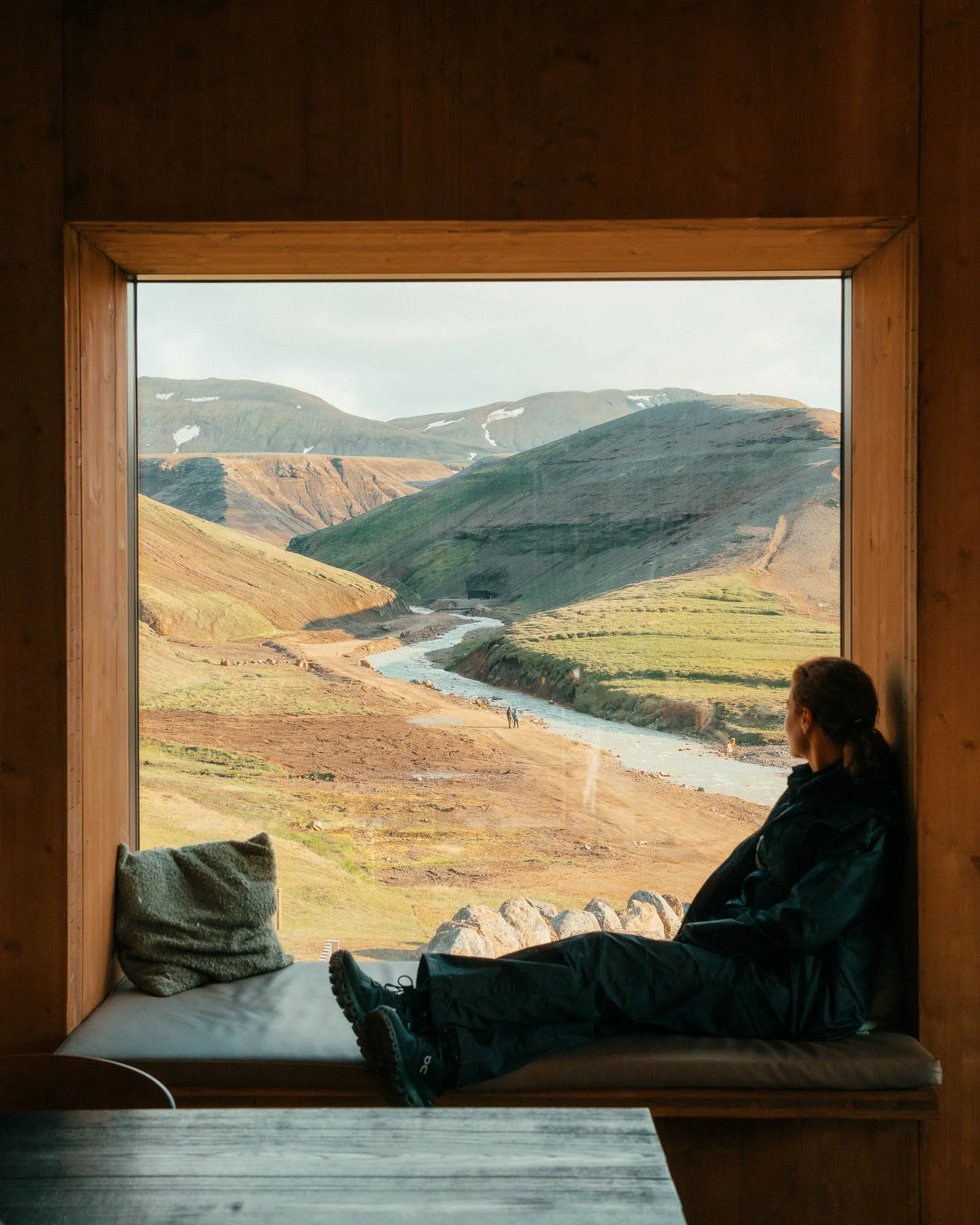 View of Icelandic Highlands from Highland Base Kerlingarfjoll