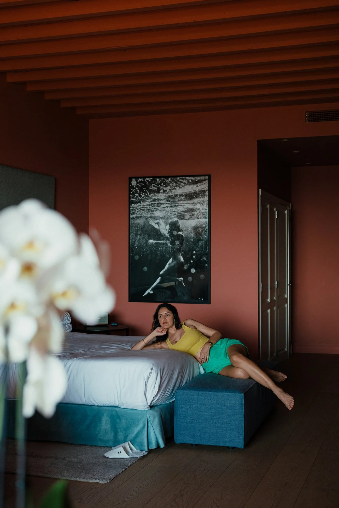 Hotel Calatrava Palma Mallorca boutique hotel interior colorful Mediterranean design historic old town Palma Mallorca