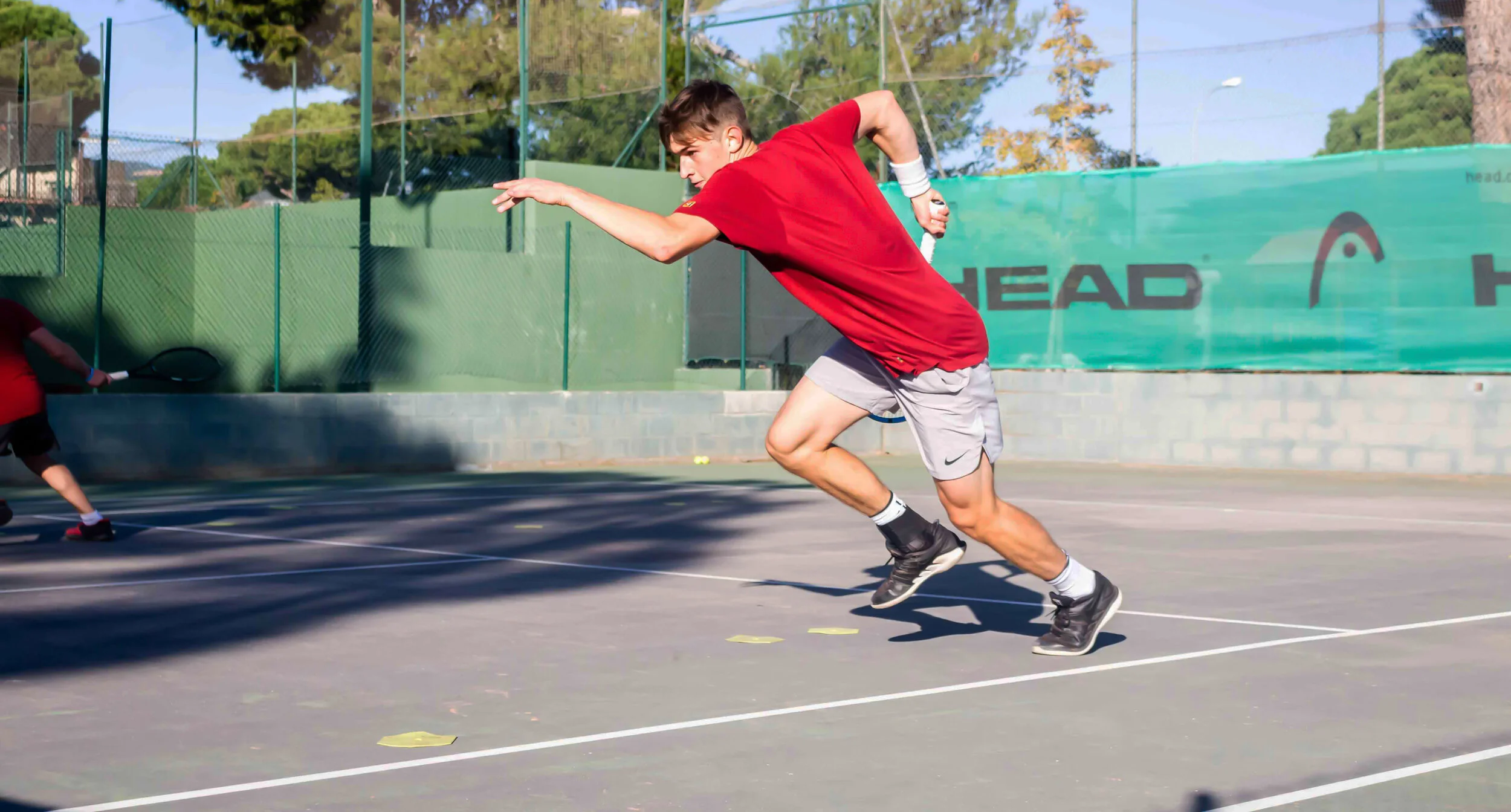 Barcelona Tennis Academy— Reaction drills with training lights
