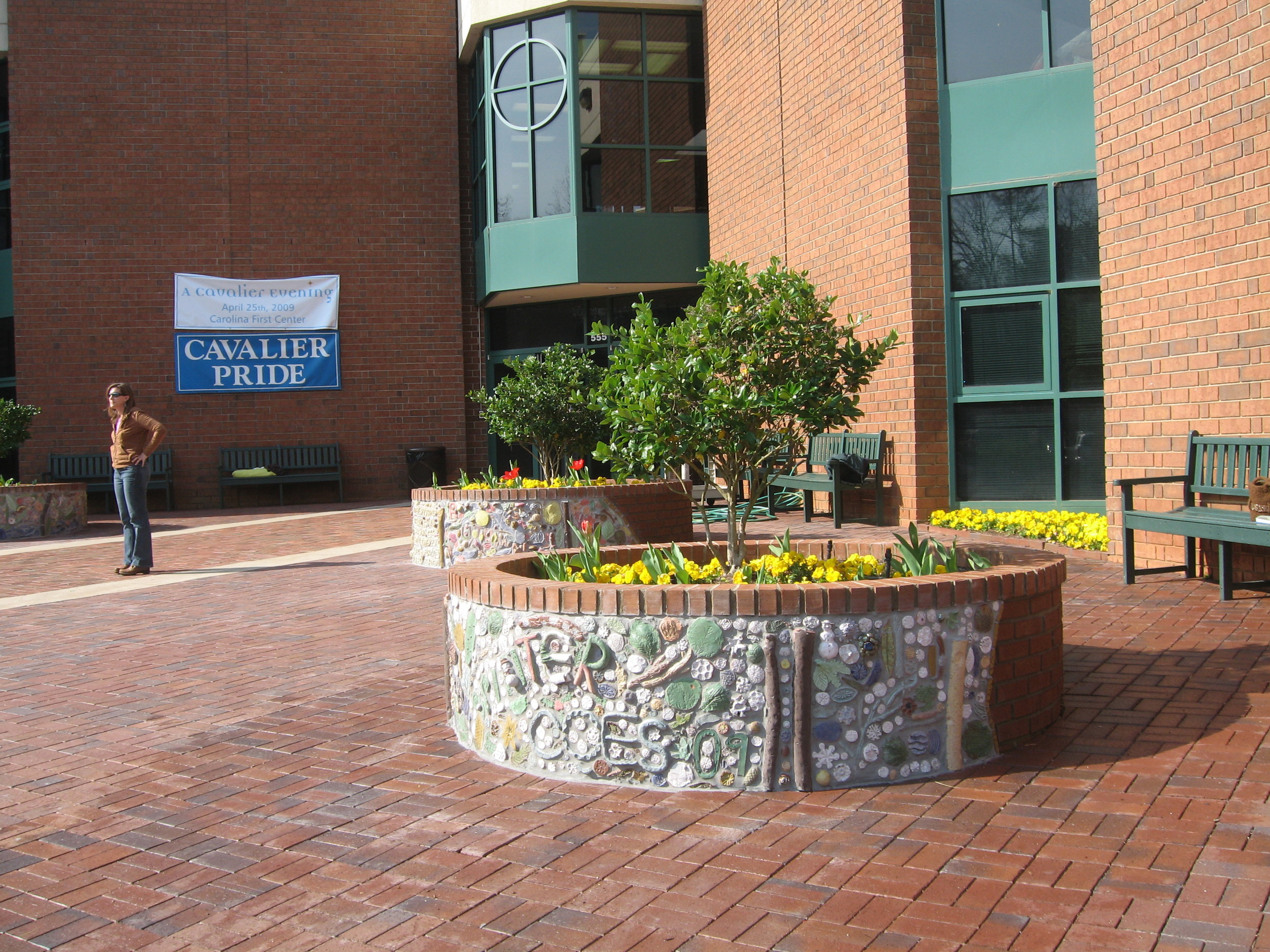 The Four Seasons Planters - Christ Episcopal School, Greenville, SC 2009, 150 middle schoolers